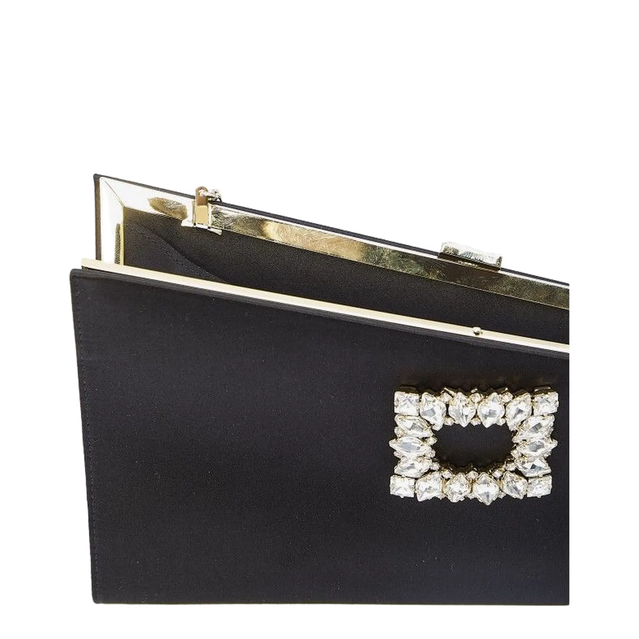 Asymmetrical Strass Buckle Clutch
