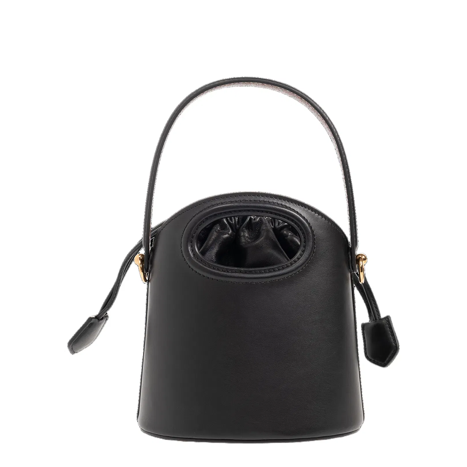 Saturno Small Bucket Bag Black