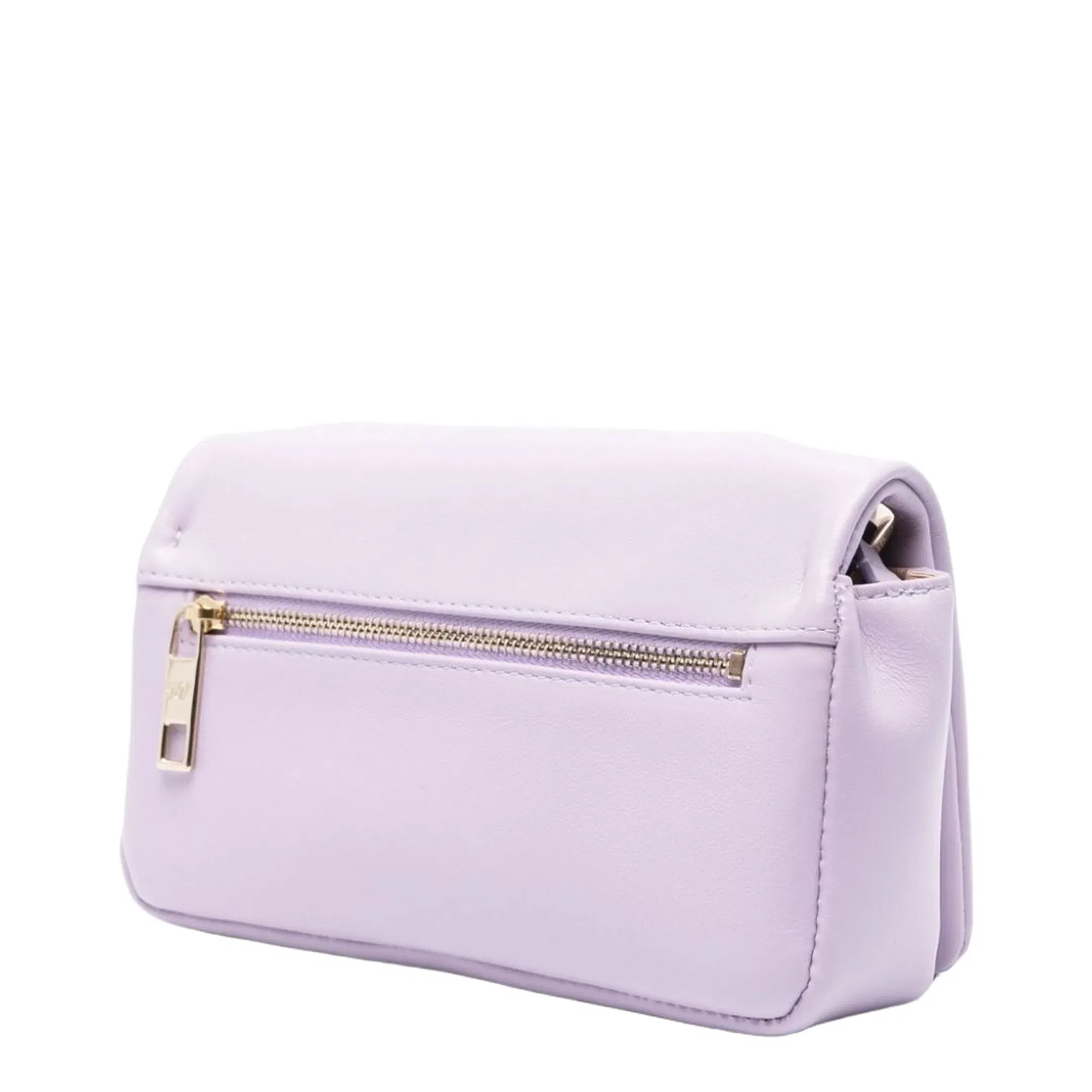 Purple Calf Leather Shoulder Bag