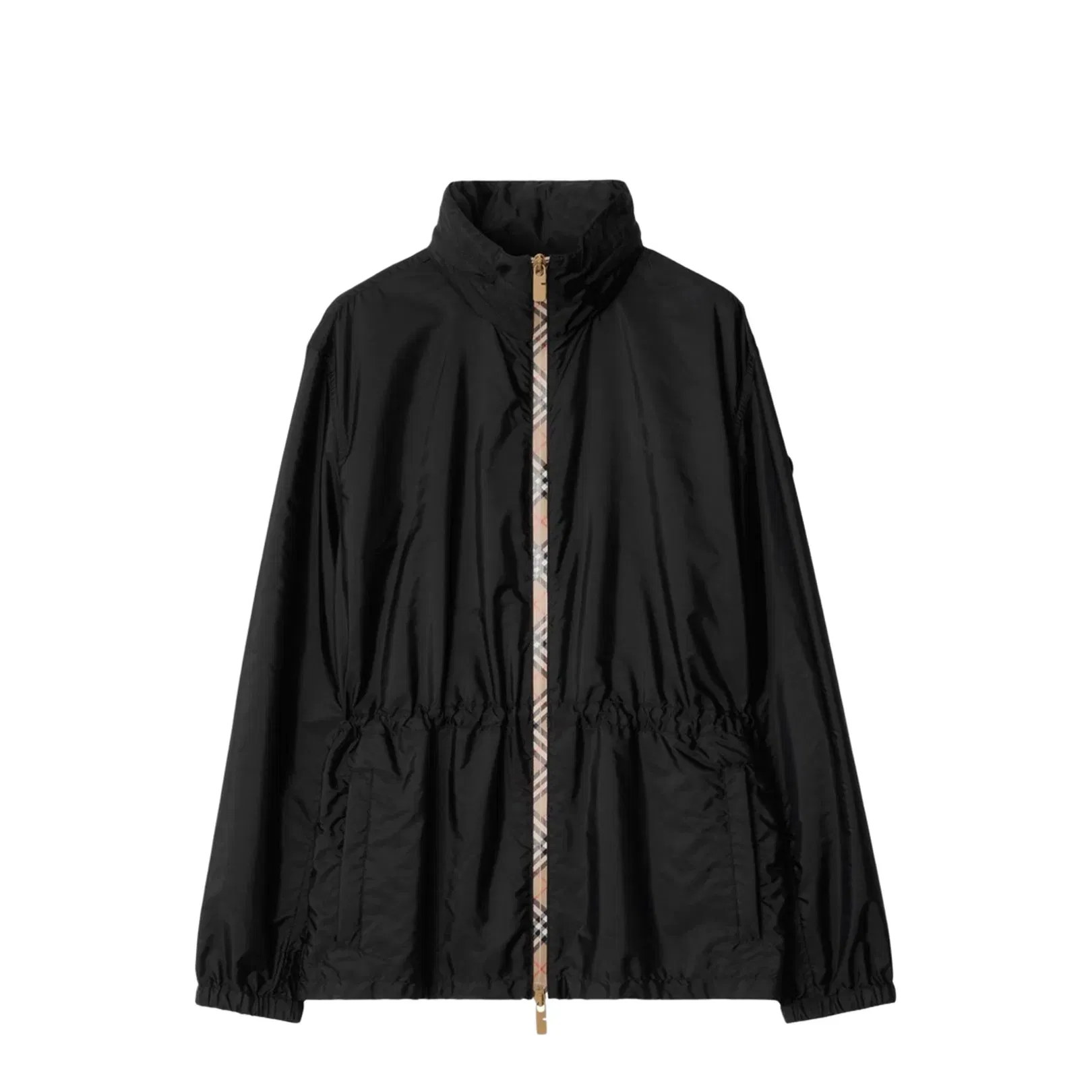 Check Motif Nylon Jacket