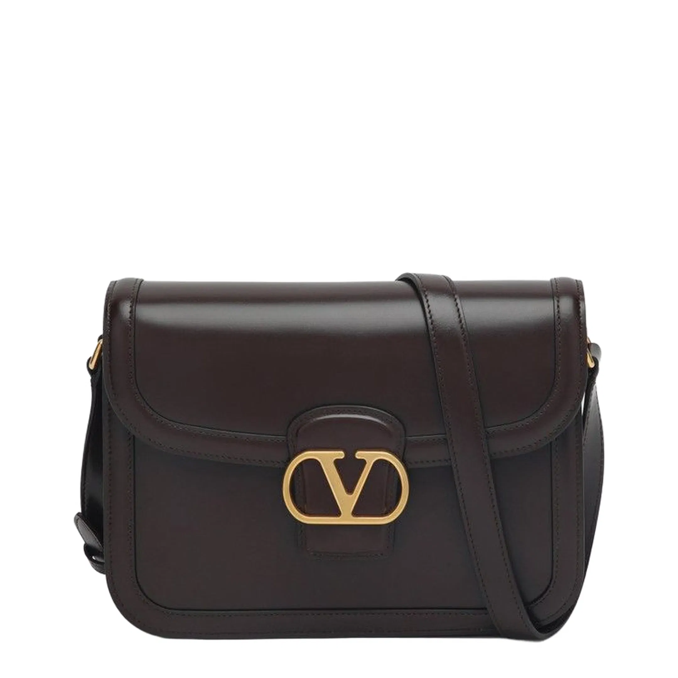 Dark Brown Leather 9to5 Shoulder Bag