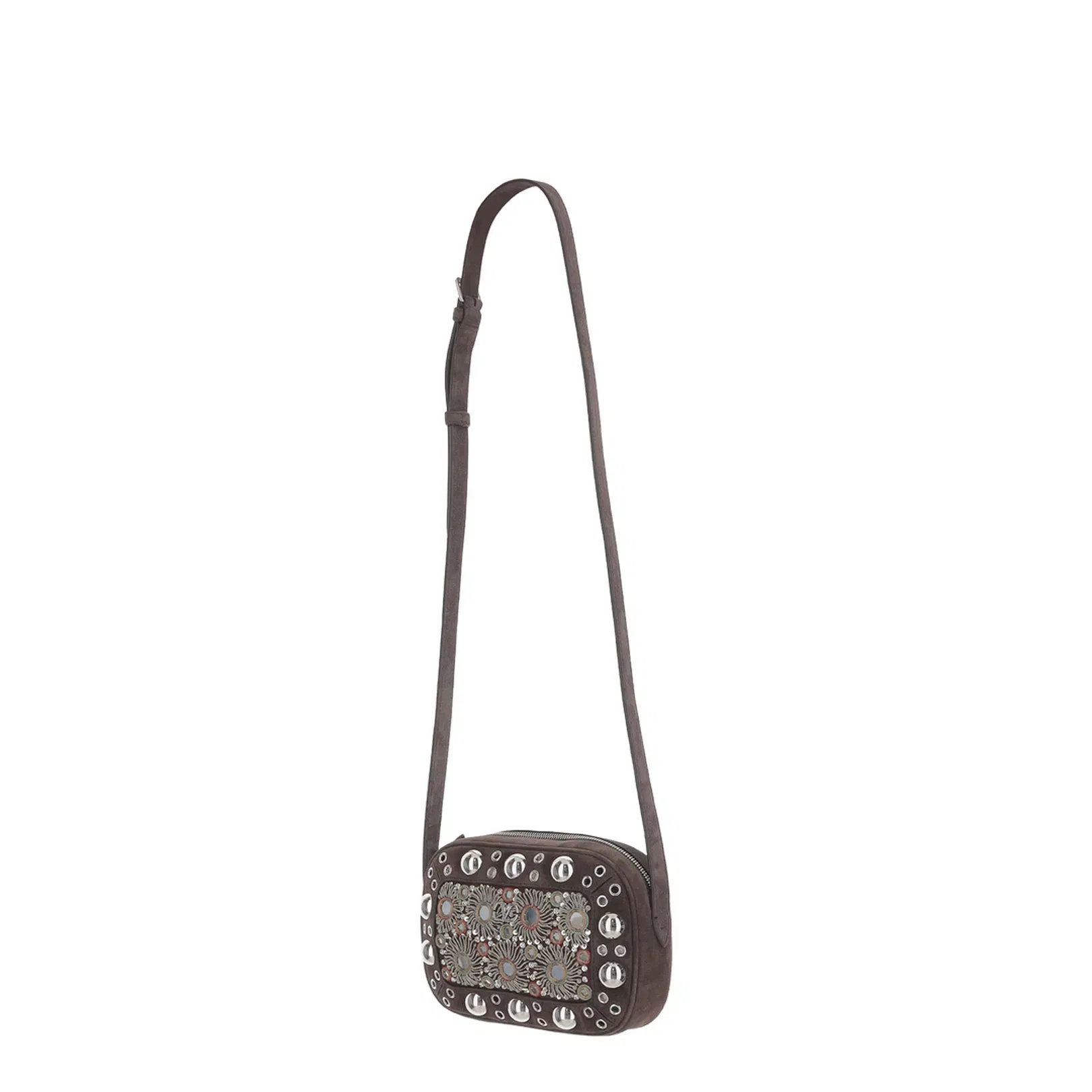 Shoulder Bag with Ball Studs and Rivets
