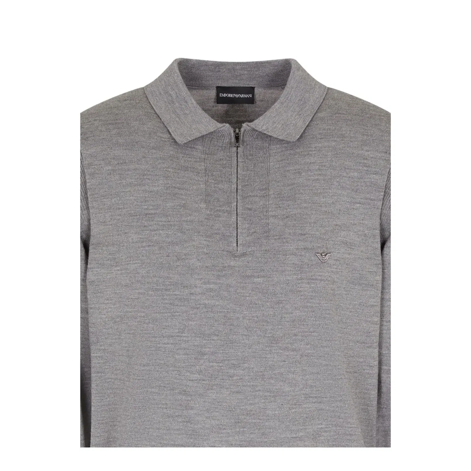 Polo-Shirt Collar Jumper in Pure Virgin Wool