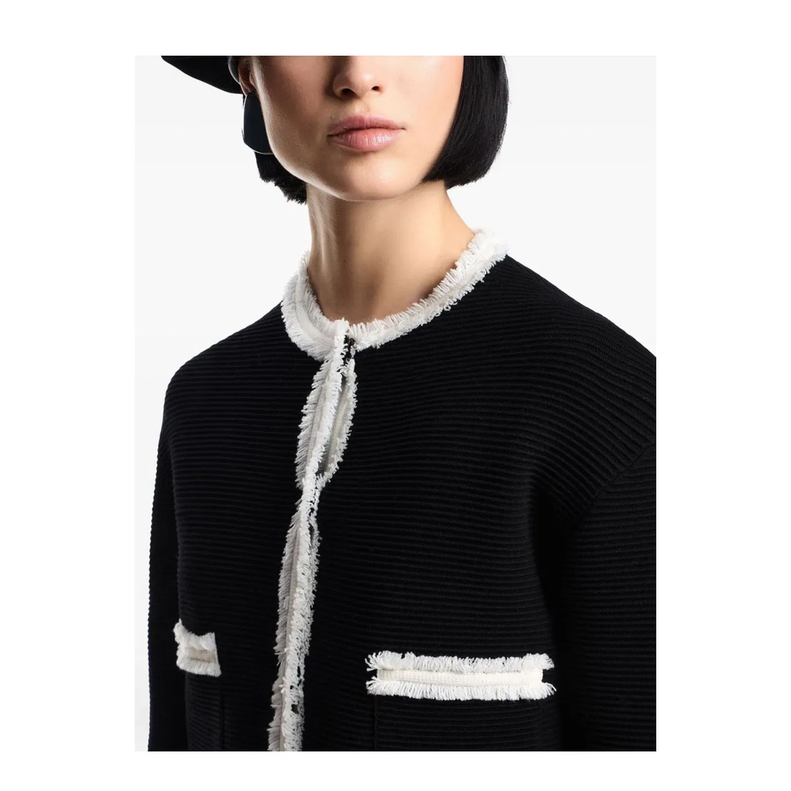 Crewneck Blazer Jacket