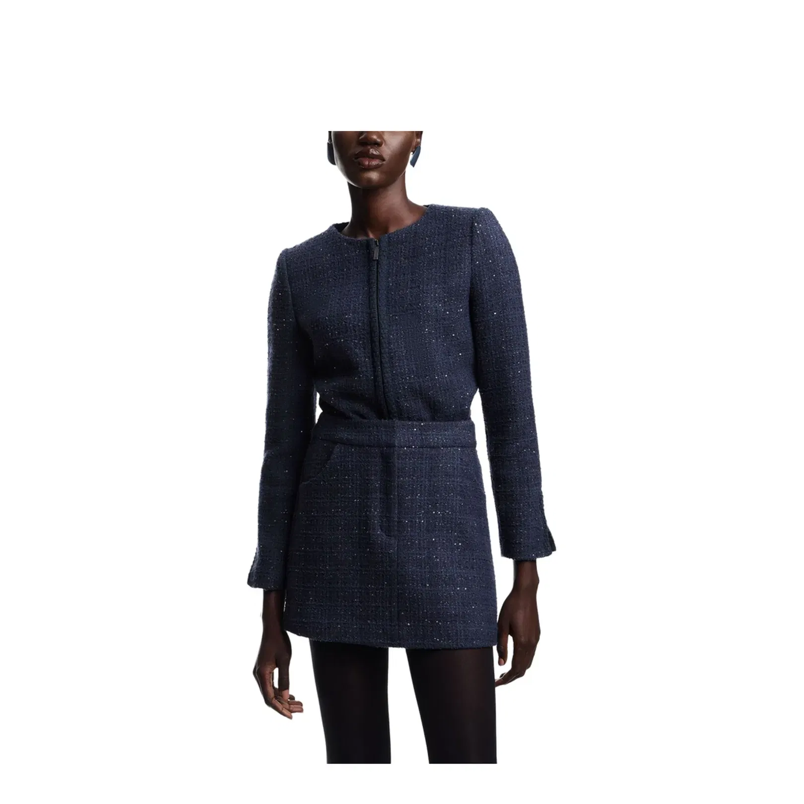 Wool Blend Mini Skirt