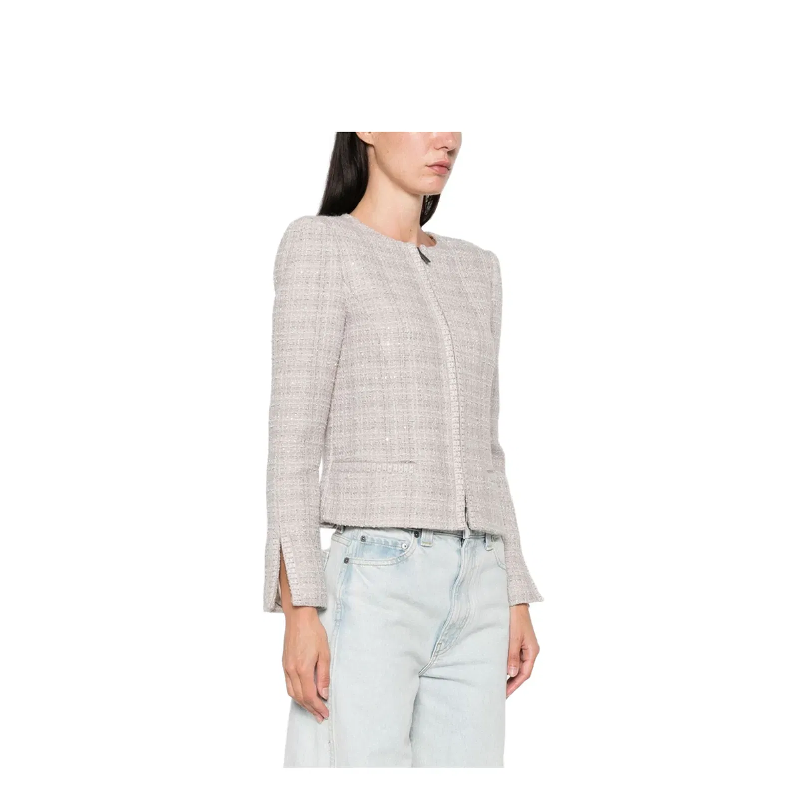 Wool Blend Blazer Jacket