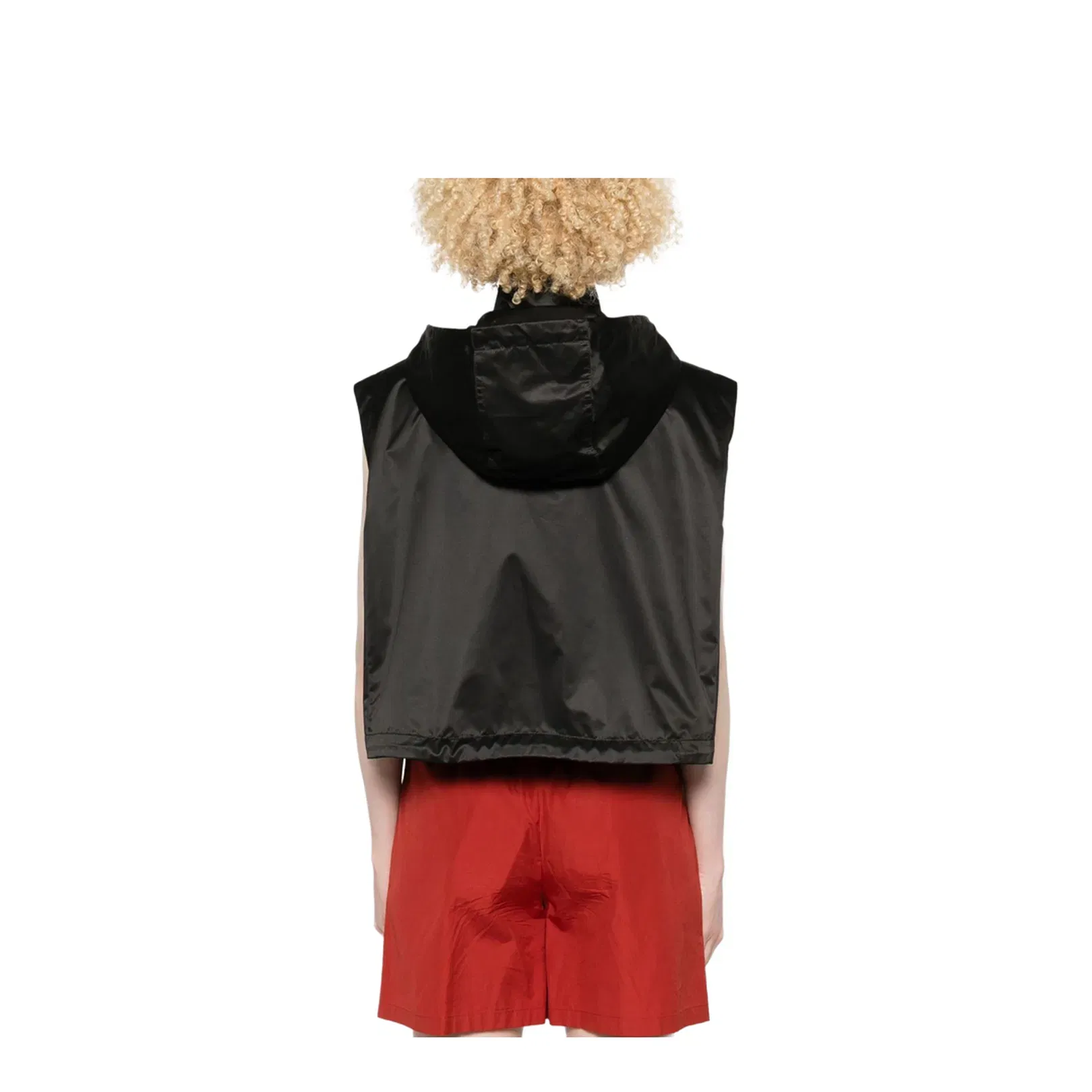 Cropped Gilet with High Collar