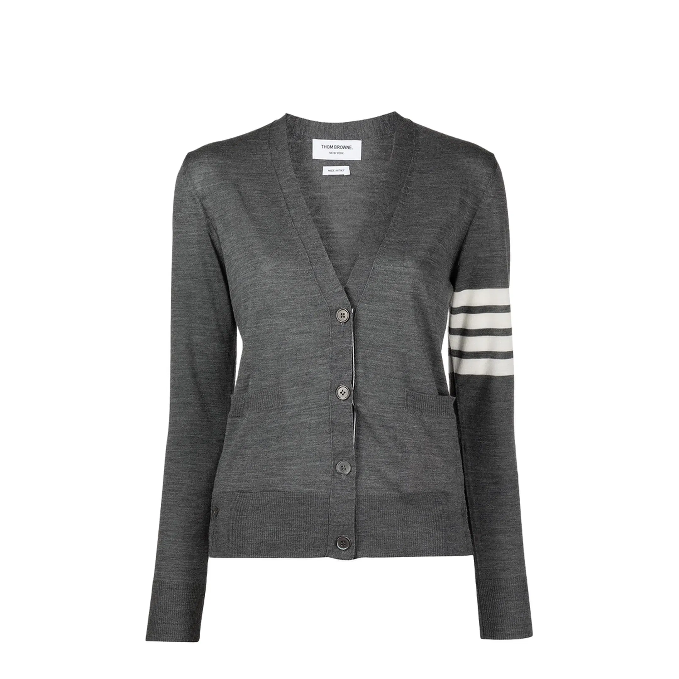 4 Bar Merino Wool Cardigan