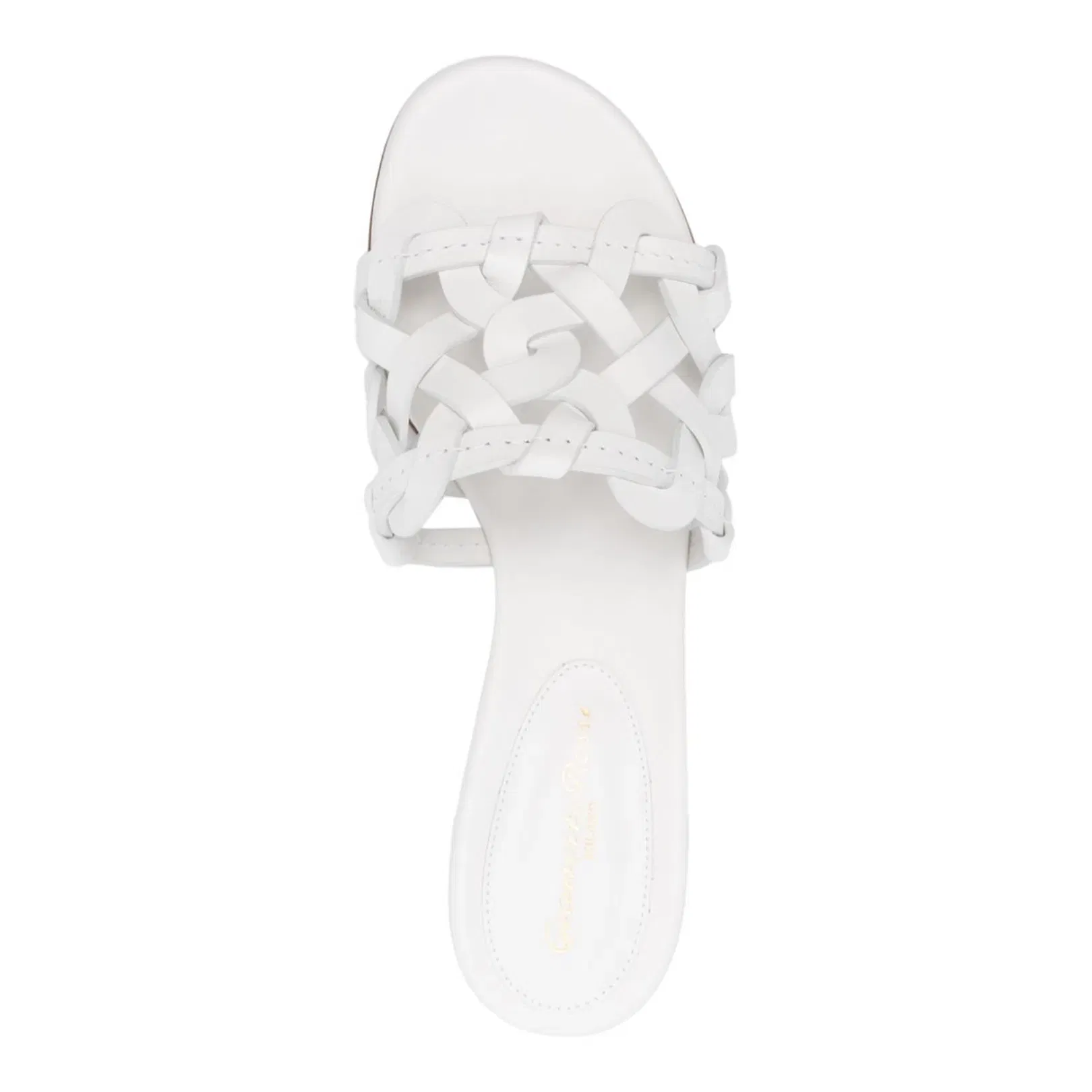 Leather Sandals In White