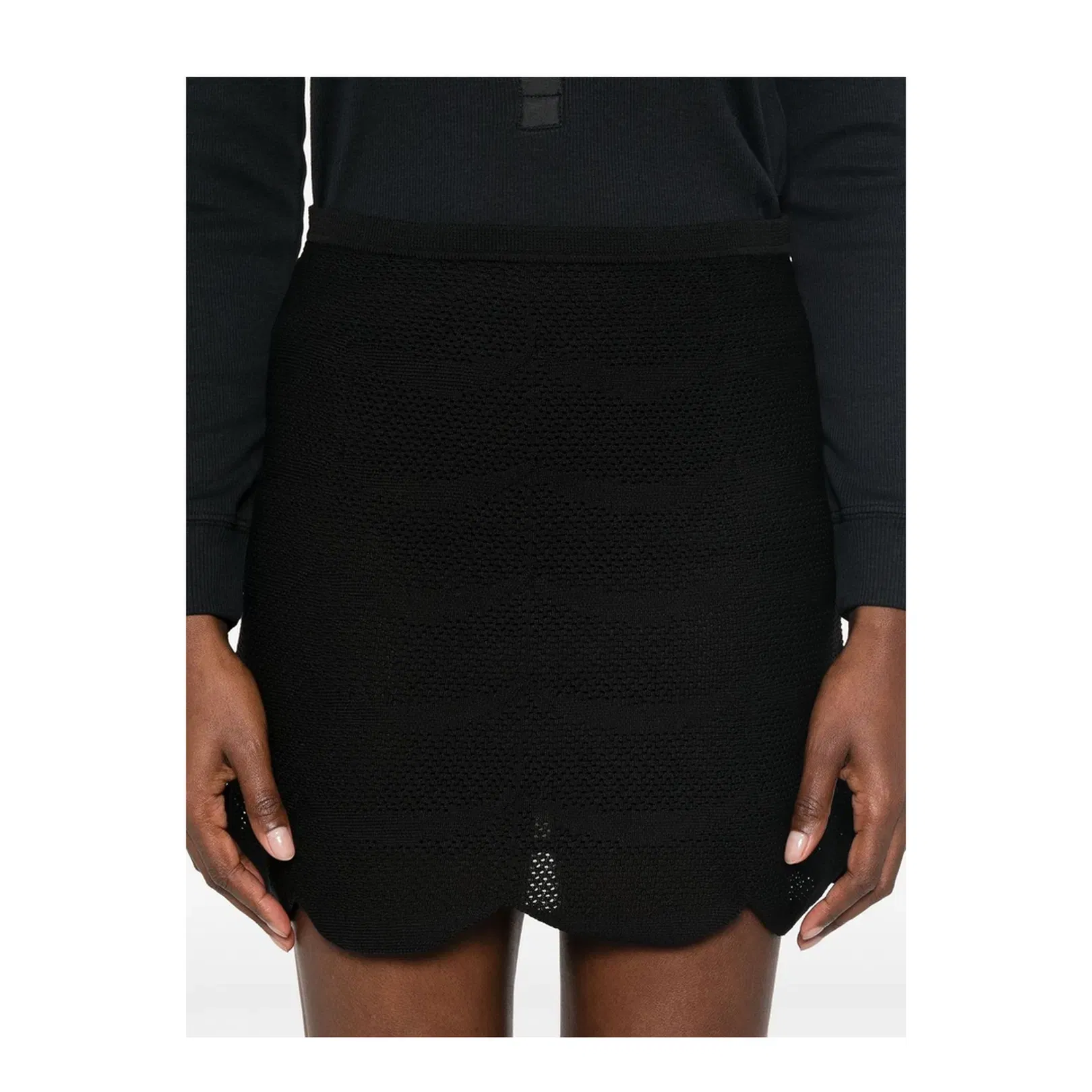 Silk and Cotton Mini Skirt