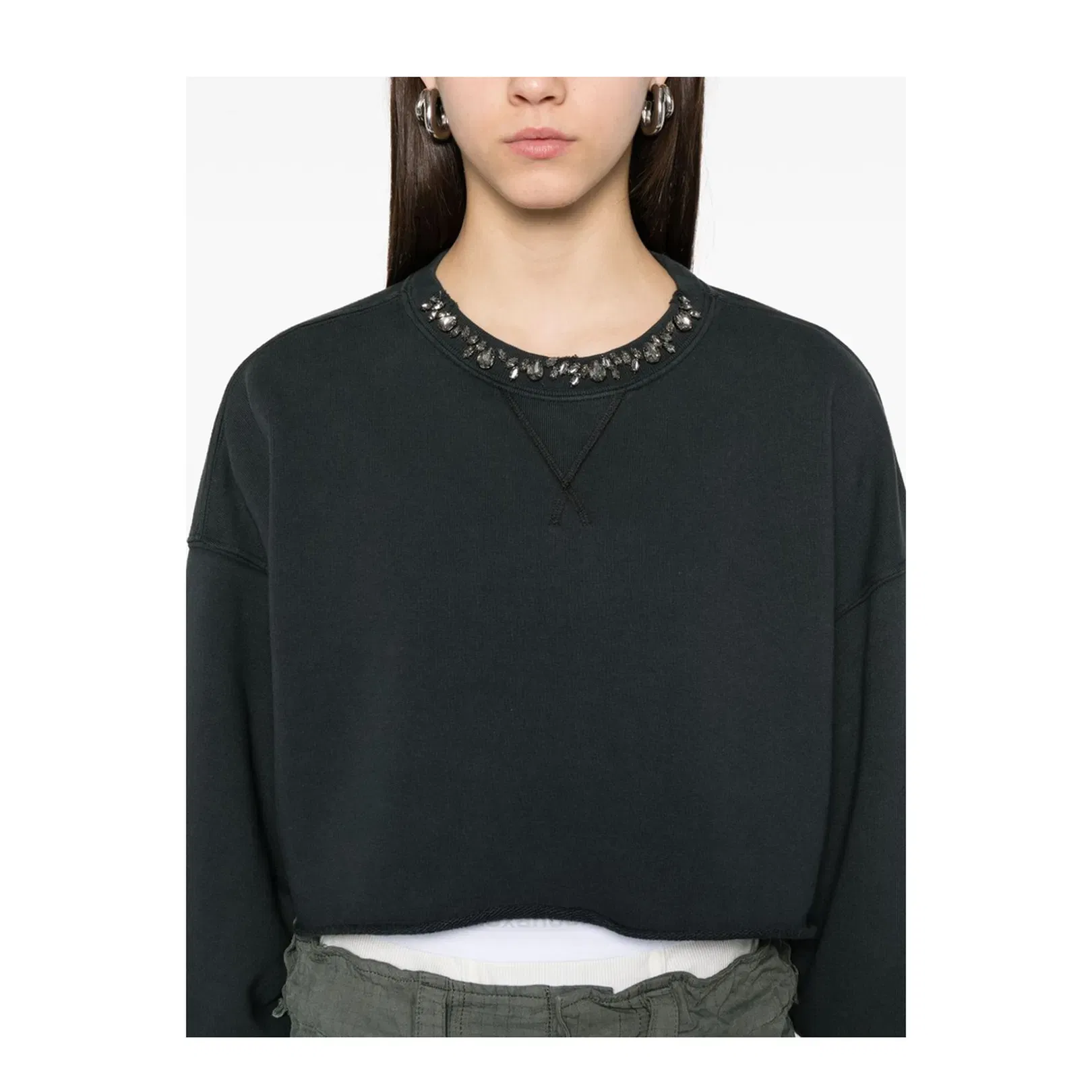 Organic Cotton Cropped Sweatshirt