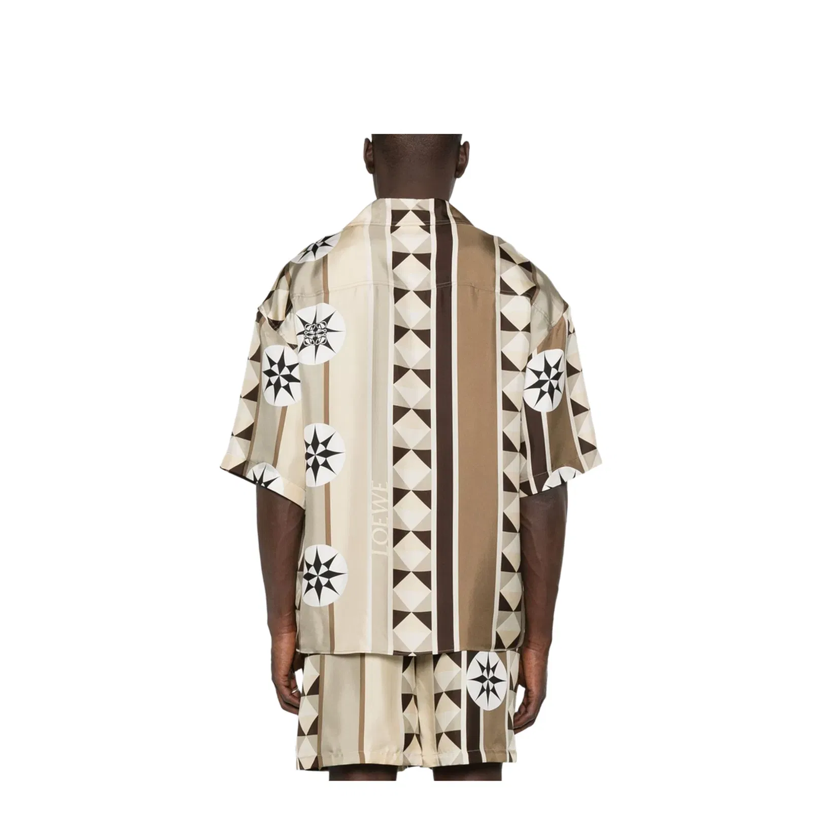 Shorts Sleeve Shirt in Silk Multicolor