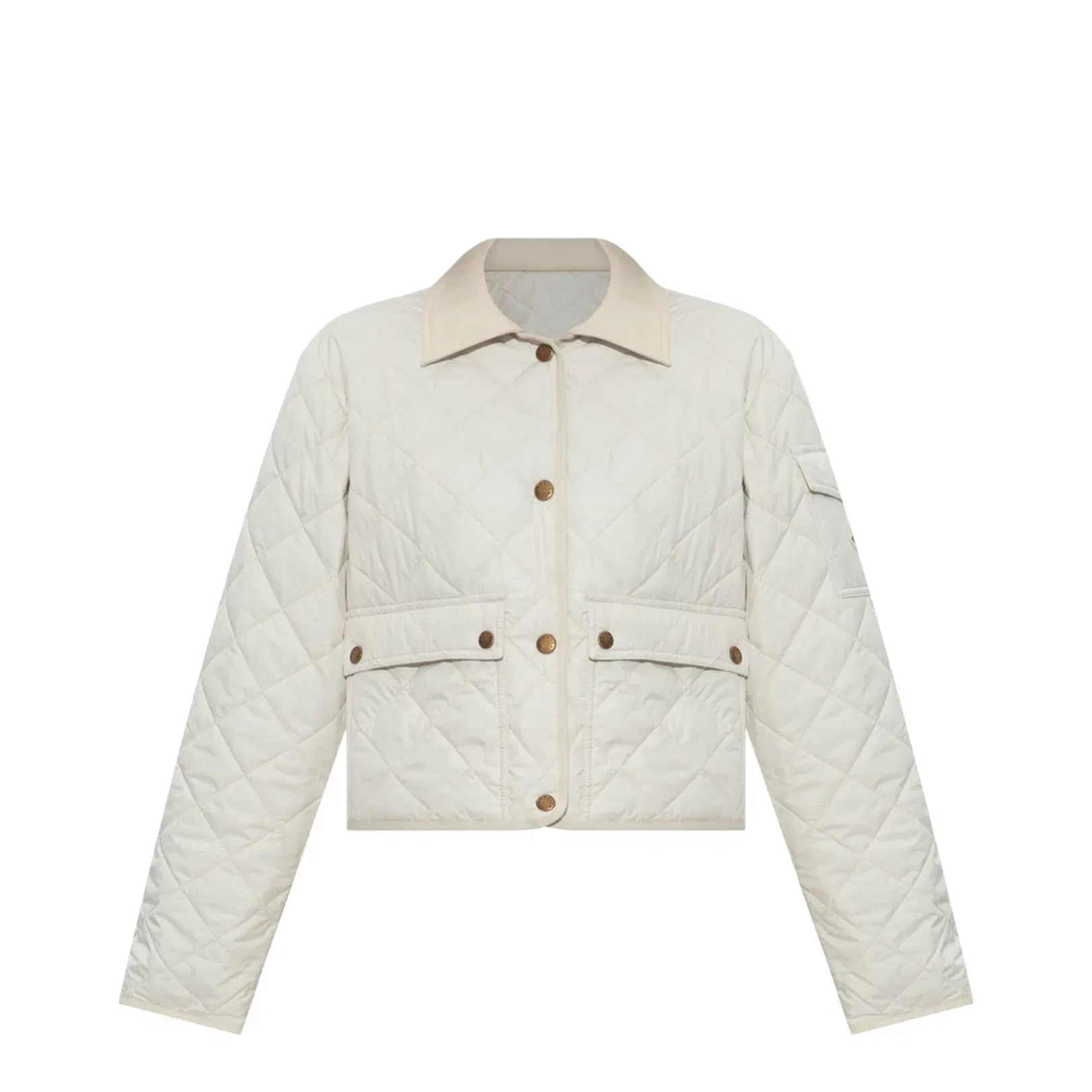 Chitre Diamond-Quilted Padded Shirt Jacket