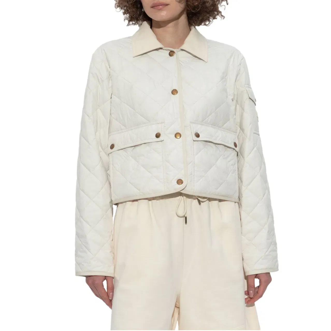 Chitre Diamond-Quilted Padded Shirt Jacket
