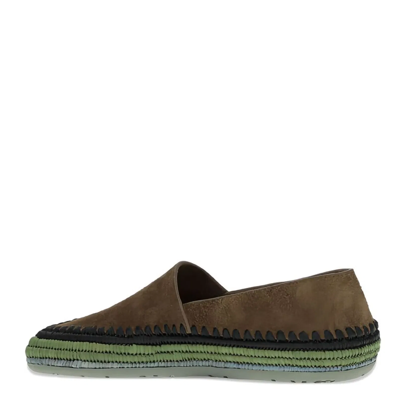 Rio Slipper in Suede and Raffia