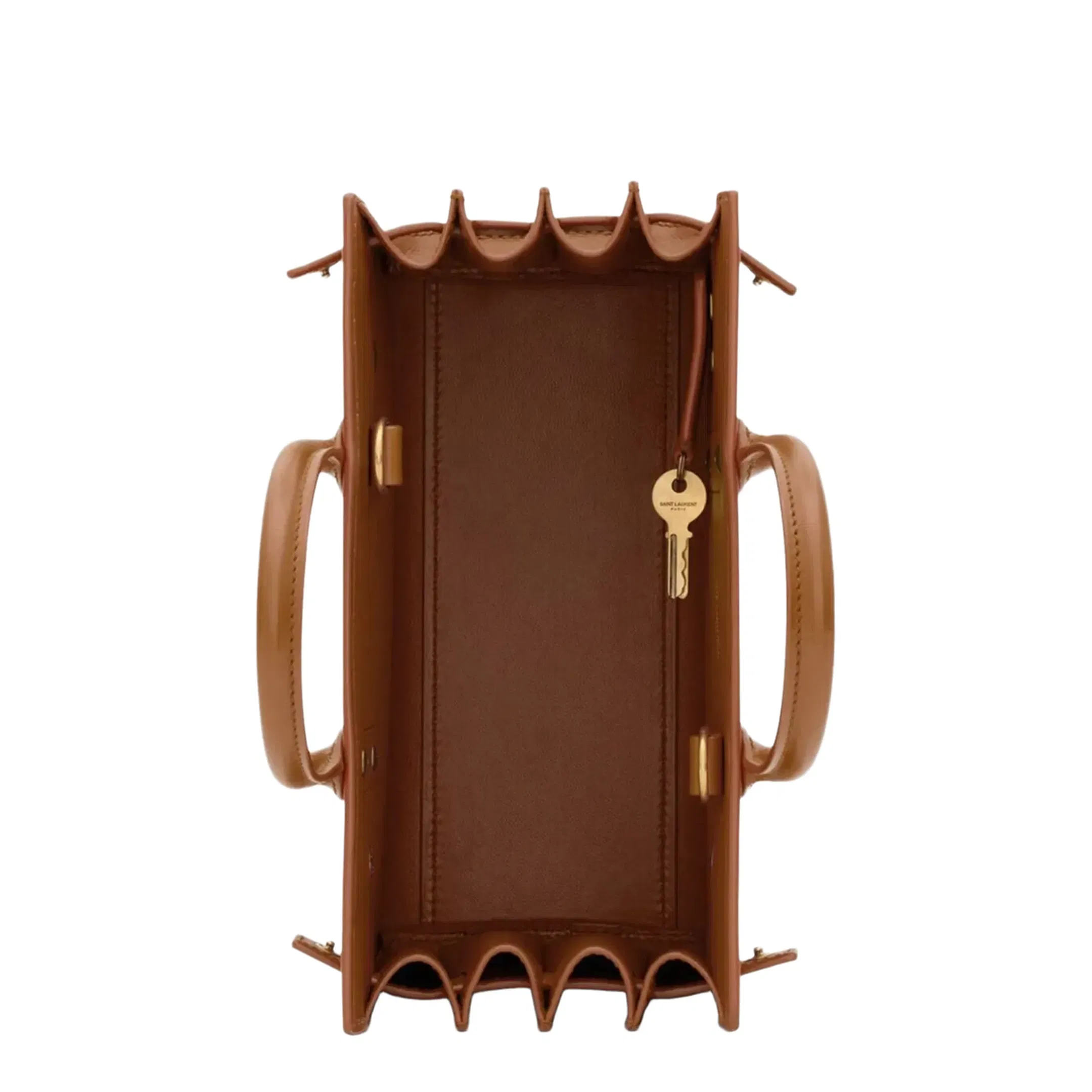Sac de Jour Nano Leather Tote Bags - Brown