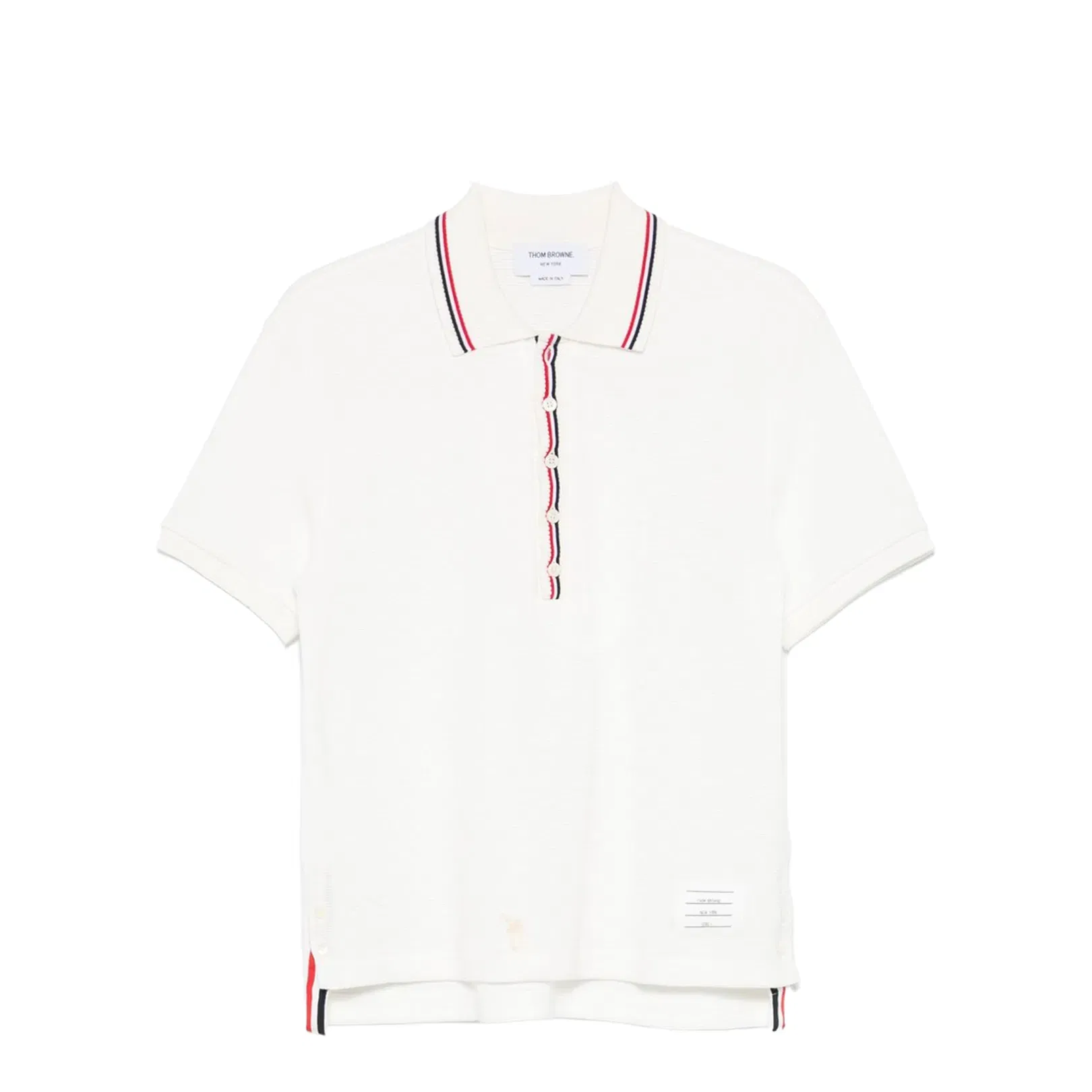Cotton Waffle Rib Cuff Polo