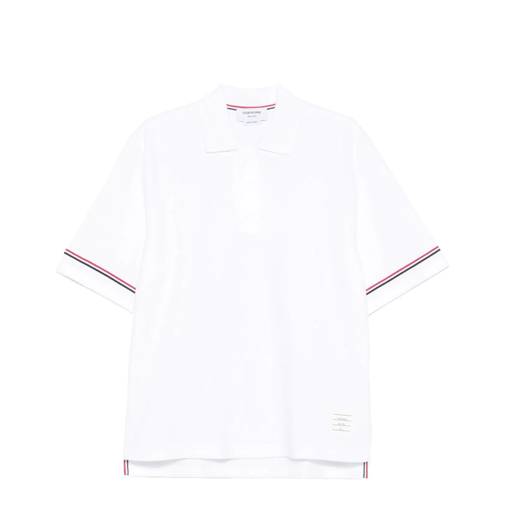 Rugby Fit RWB Stripe Shorts Sleeve Polo Shirt