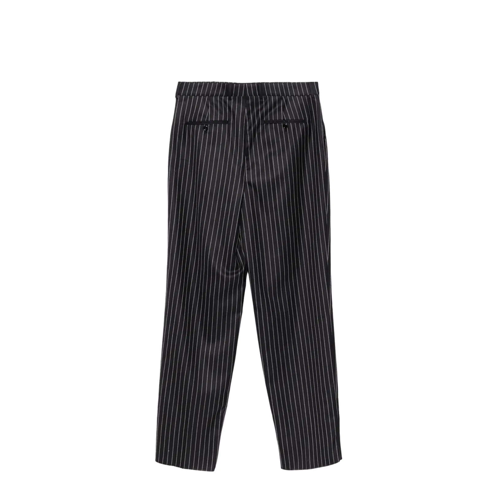 Wool Trousers With Pinstripe Motif