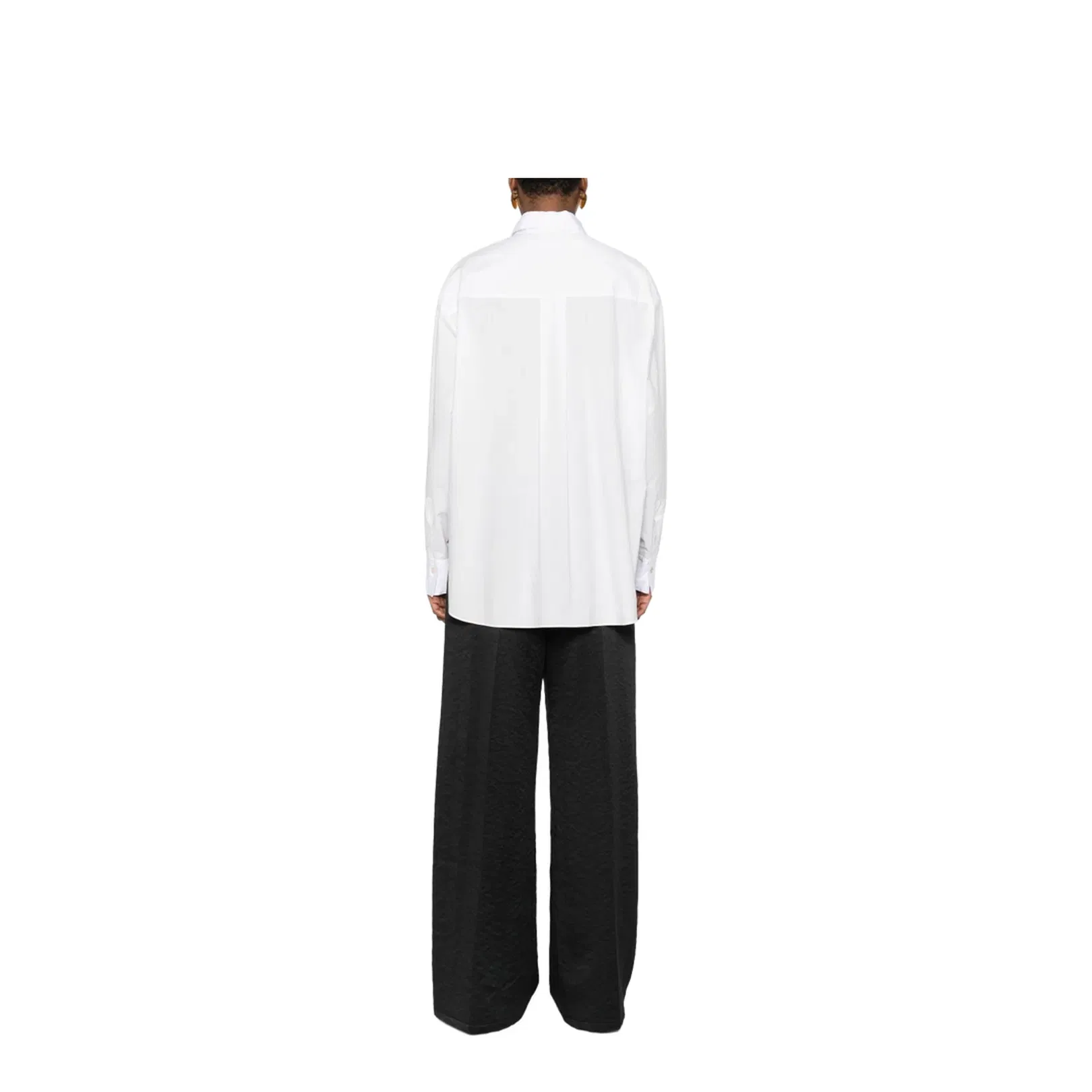 Oversized Shirt in Cotton Poplin