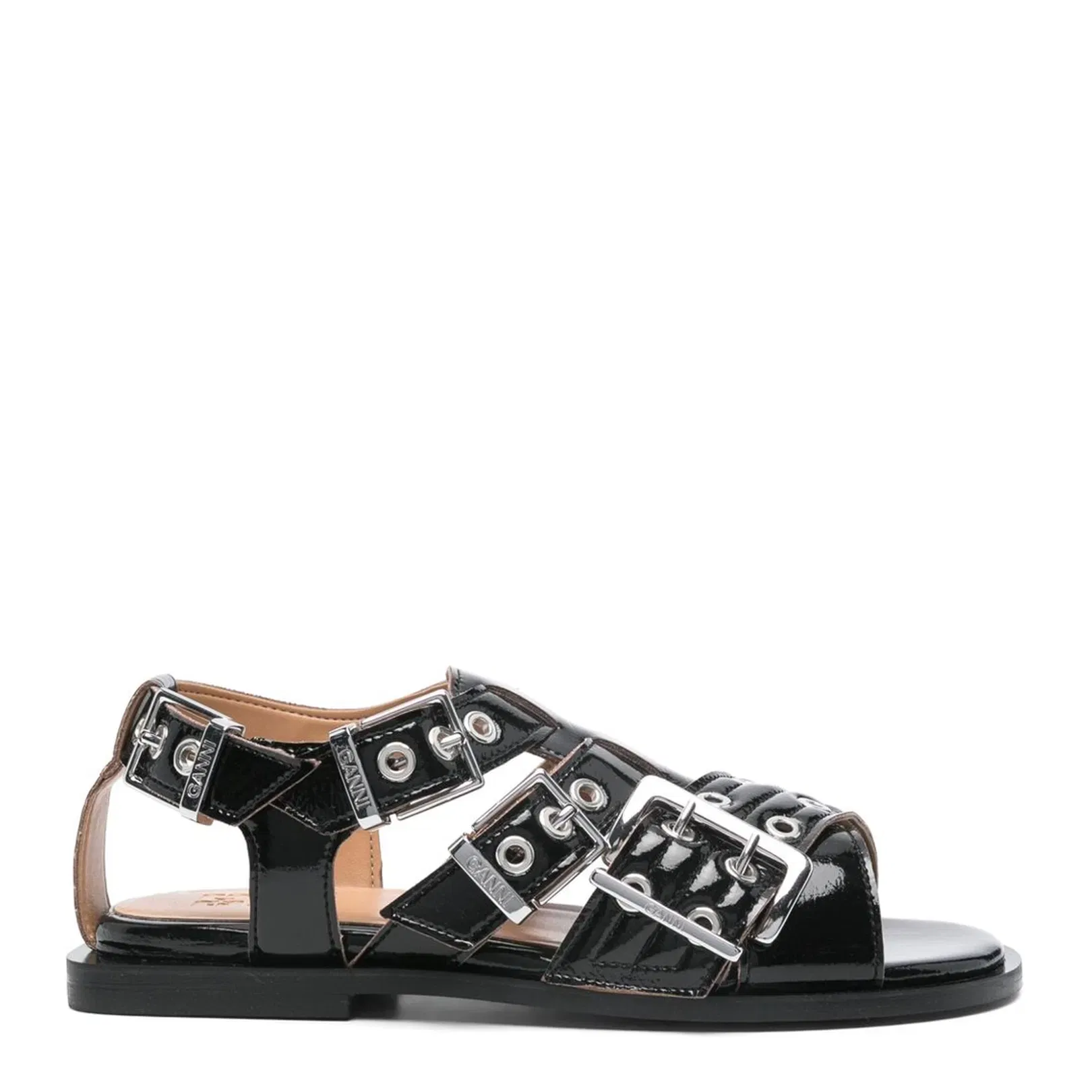 Eyelet-Detailing Sandals