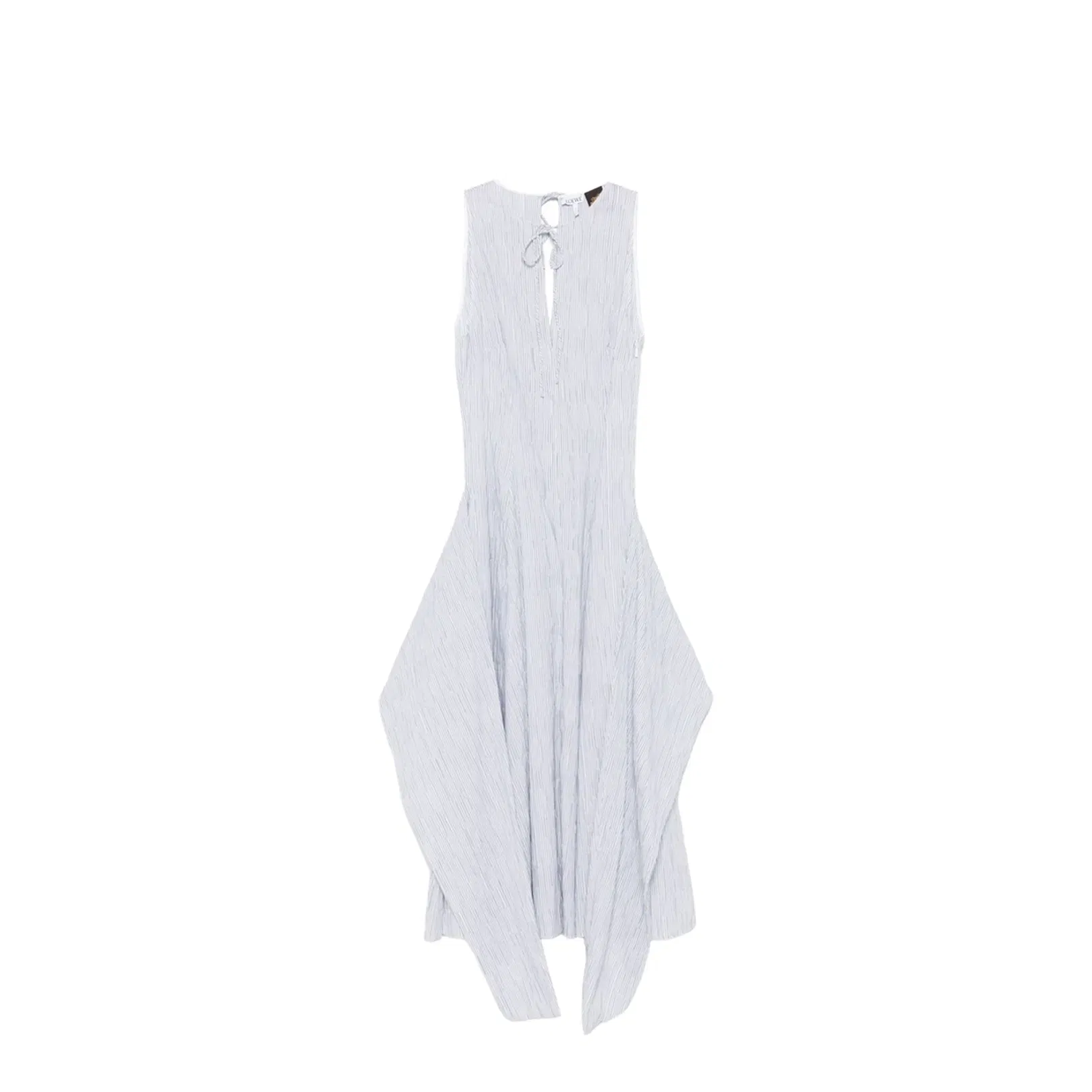 Wrap Dress in Cotton Blend Blue
