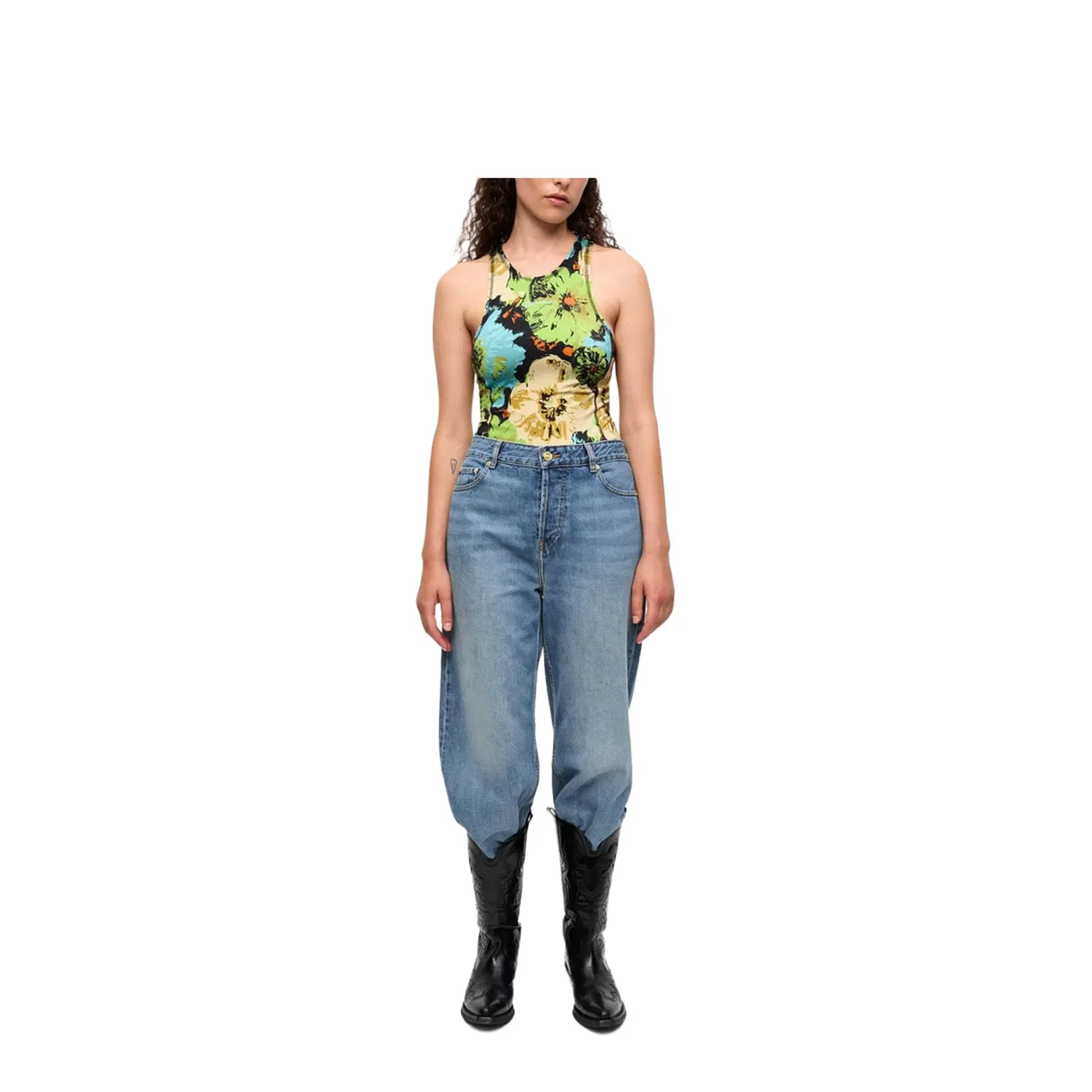 Multicolour Printed Bodysuit