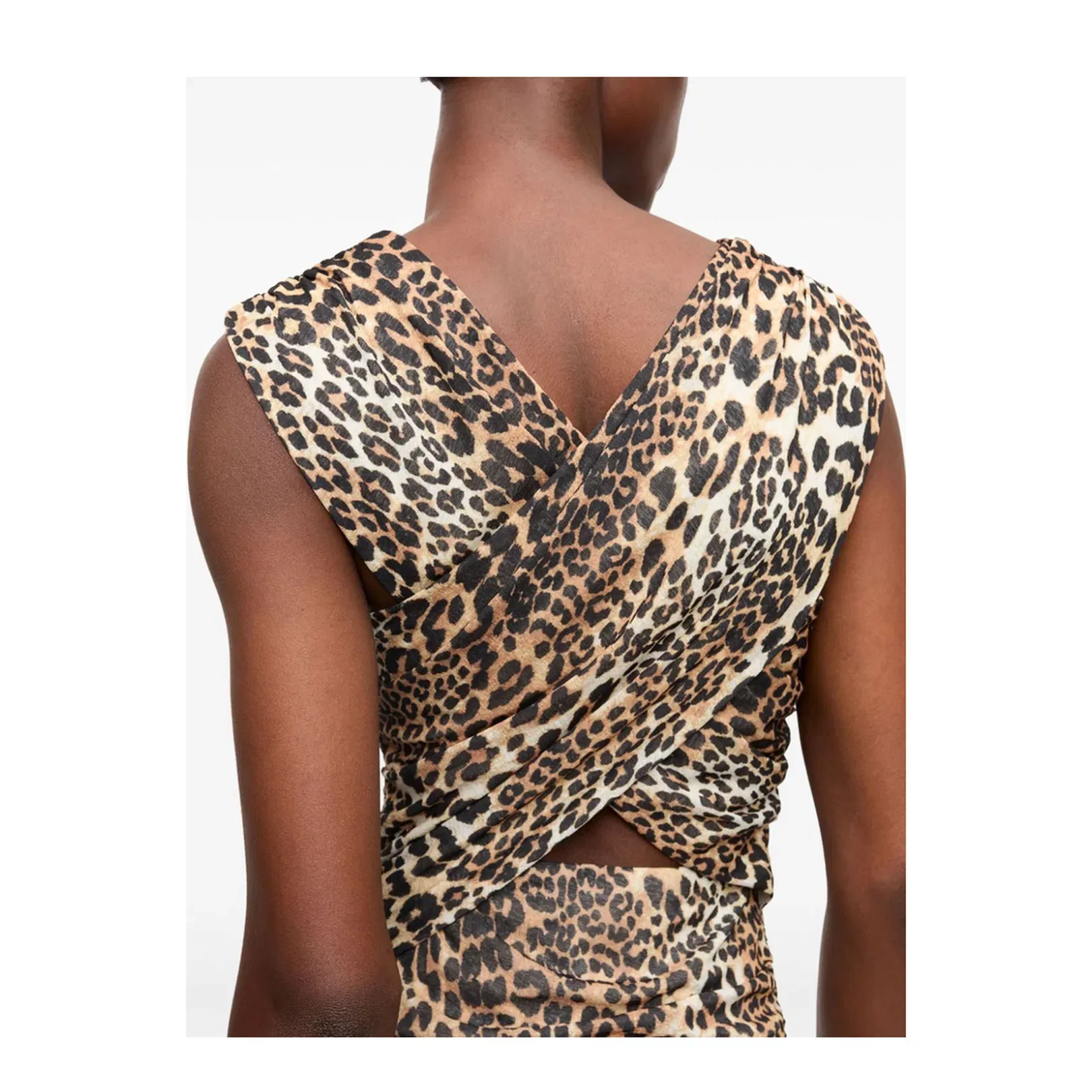 Asymmetric Hem V-Neck Top
