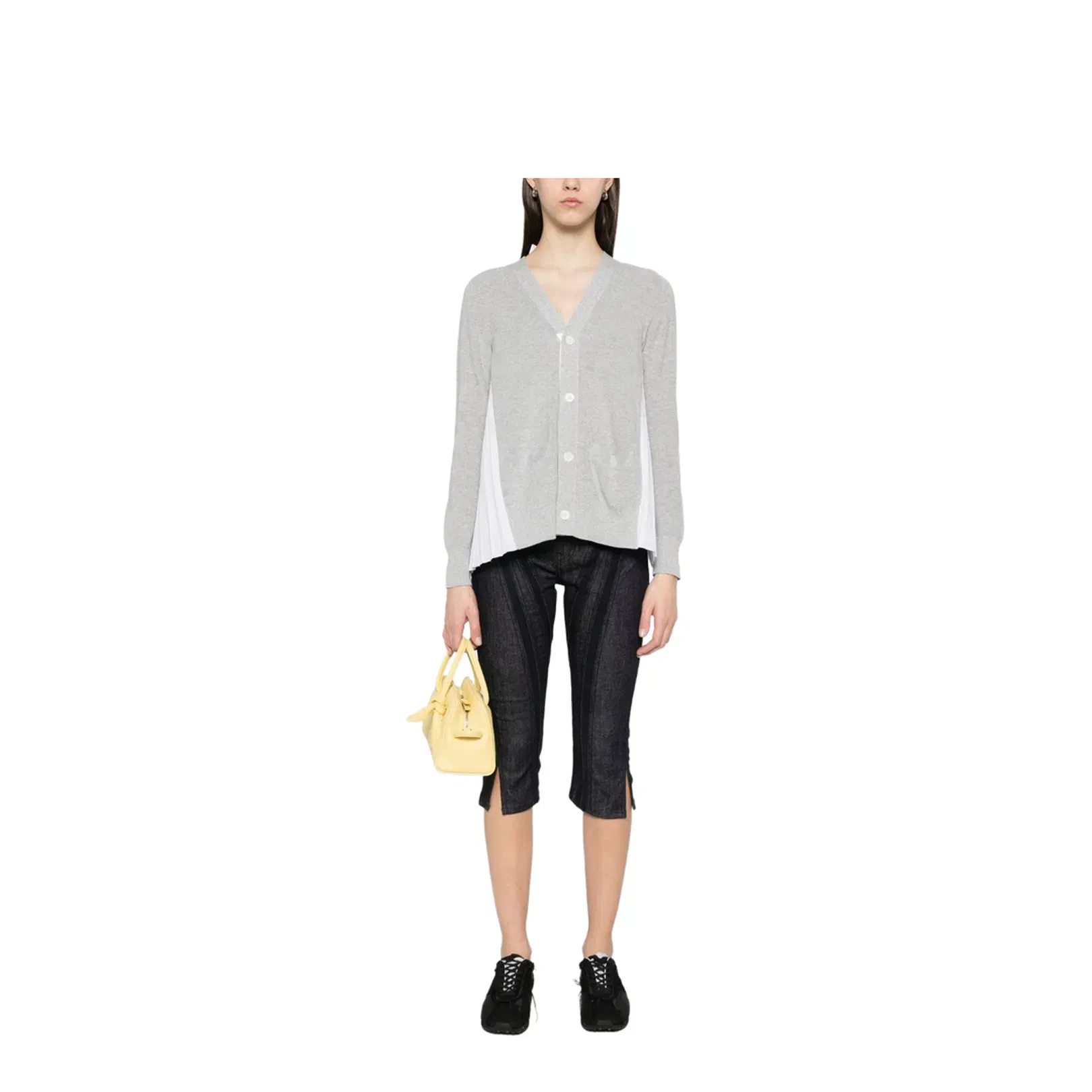 White V-Necked Cardigan