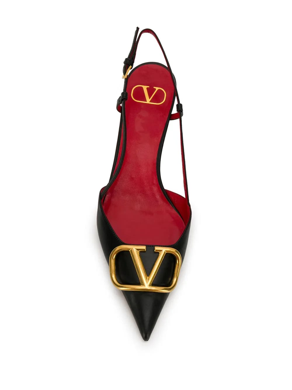 VLogo Signature Pointed Toe Side Buckle Fastening