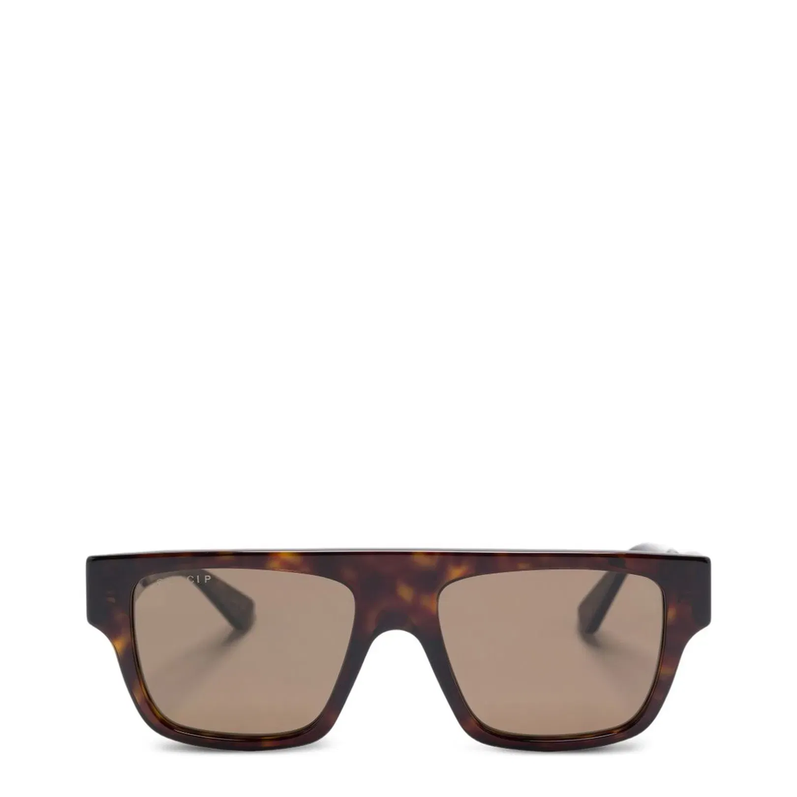 Rectangular Frame Sunglasses in Dark Tortoiseshell