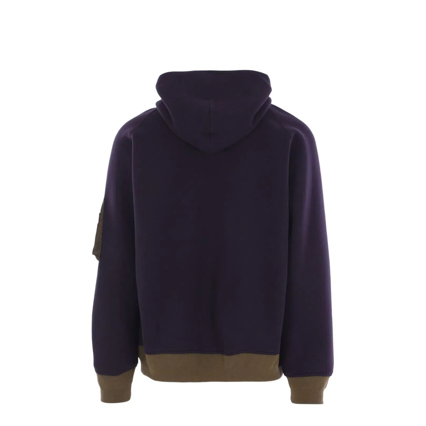 Hoodie with Bomber-Style Inserts