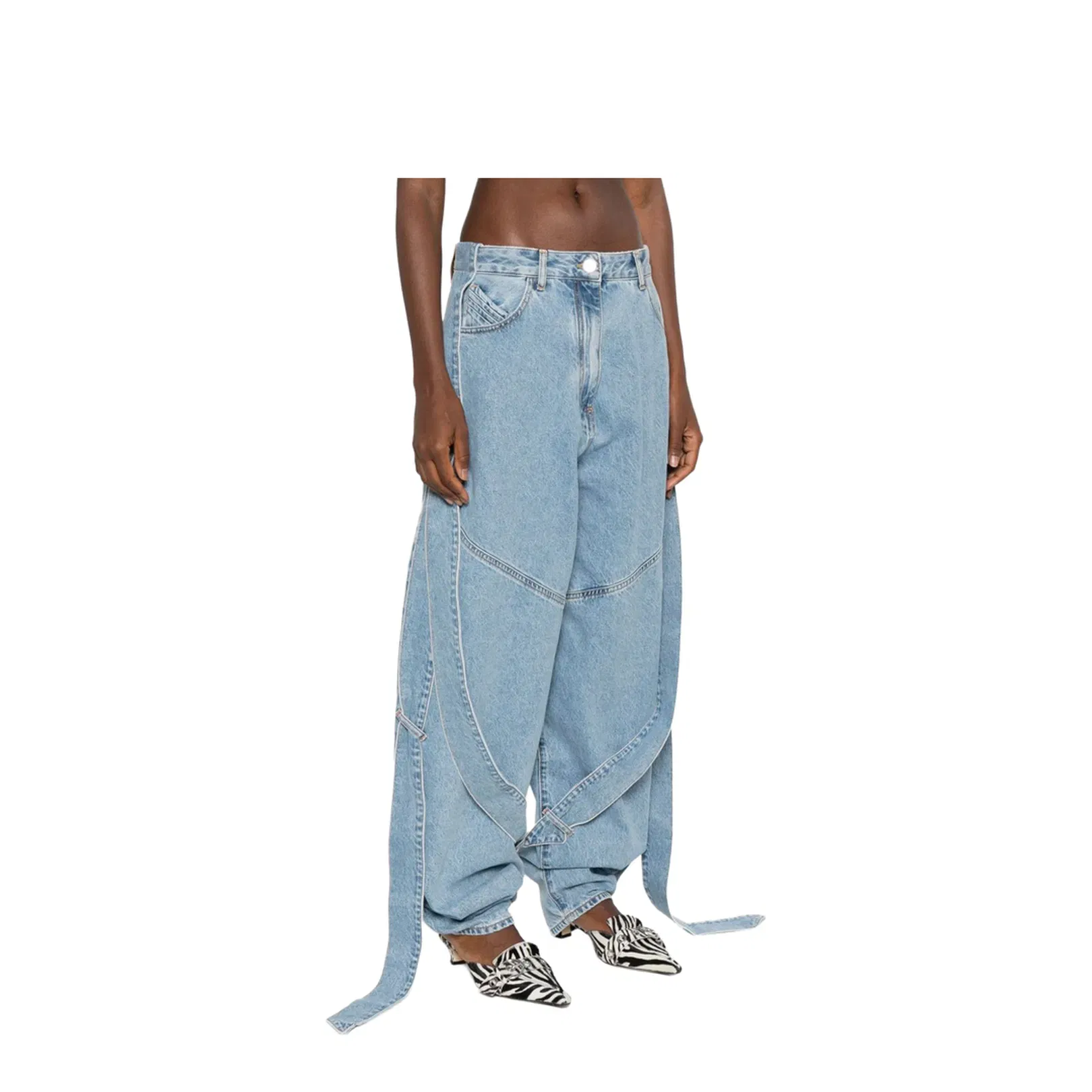 Light Blue Denim Classic Five Pockets Pants