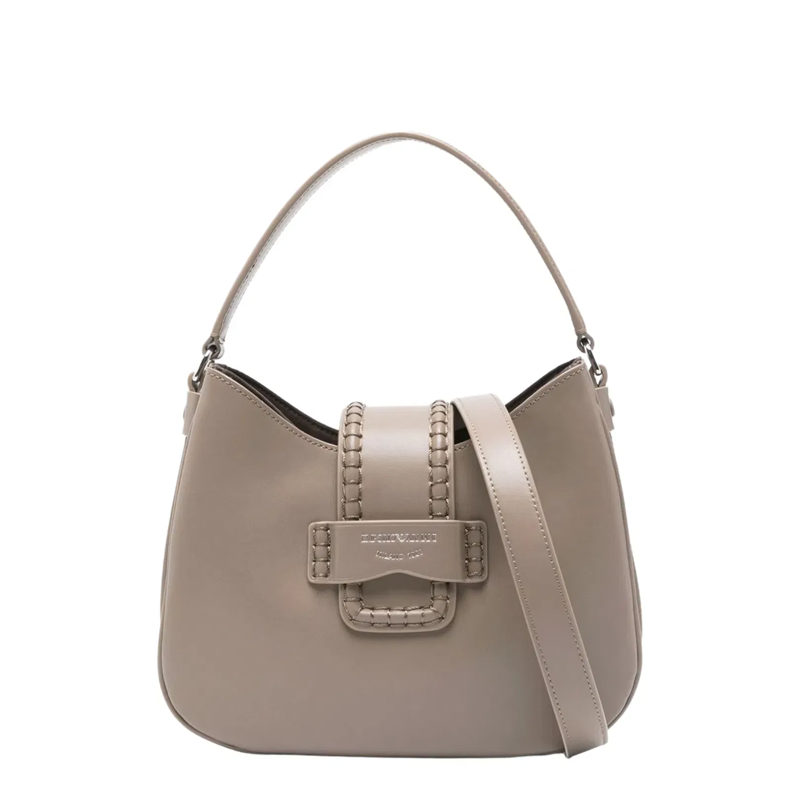 Silk & Nylon Small Leather Shoulder Bag