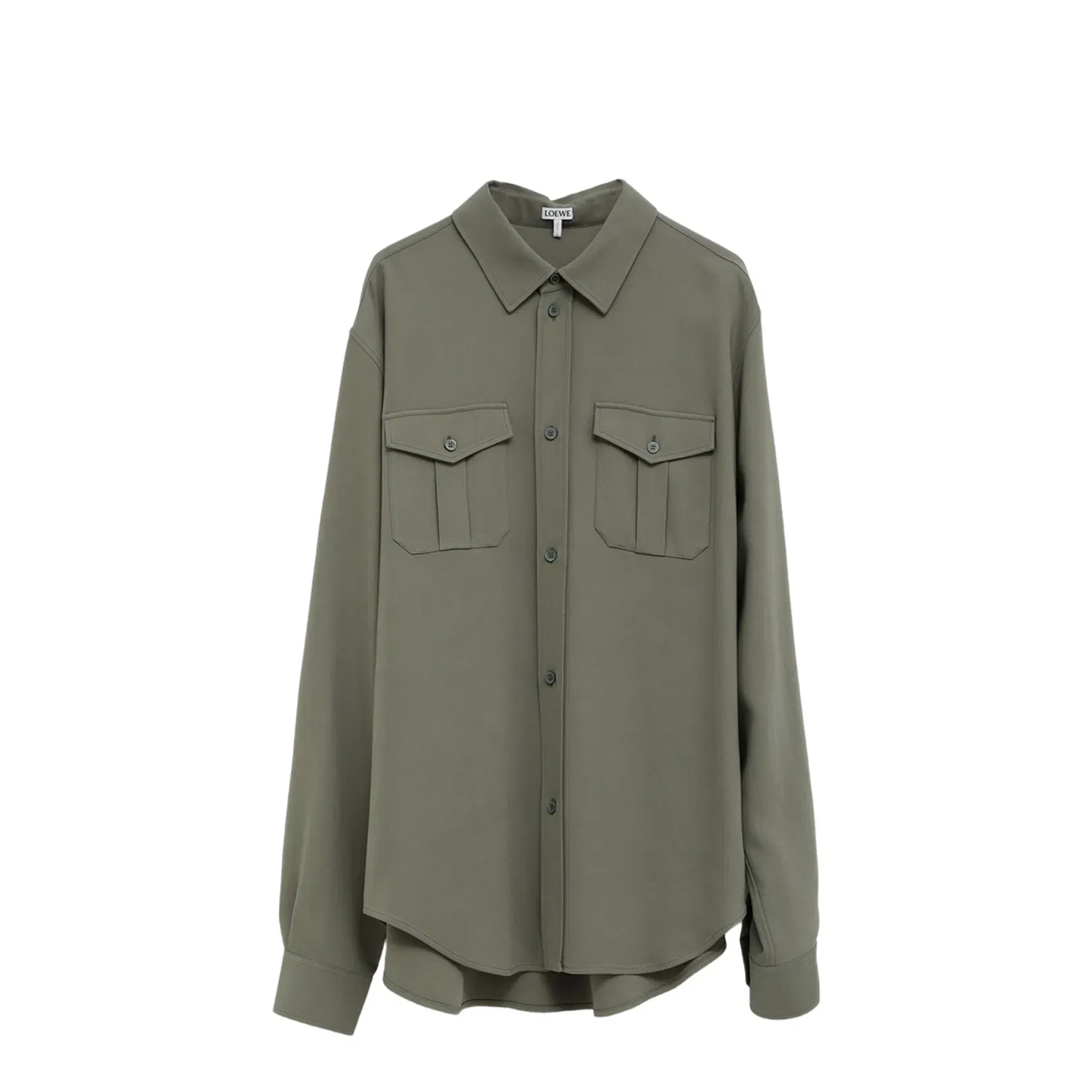 Shirt in Viscose Blend Green