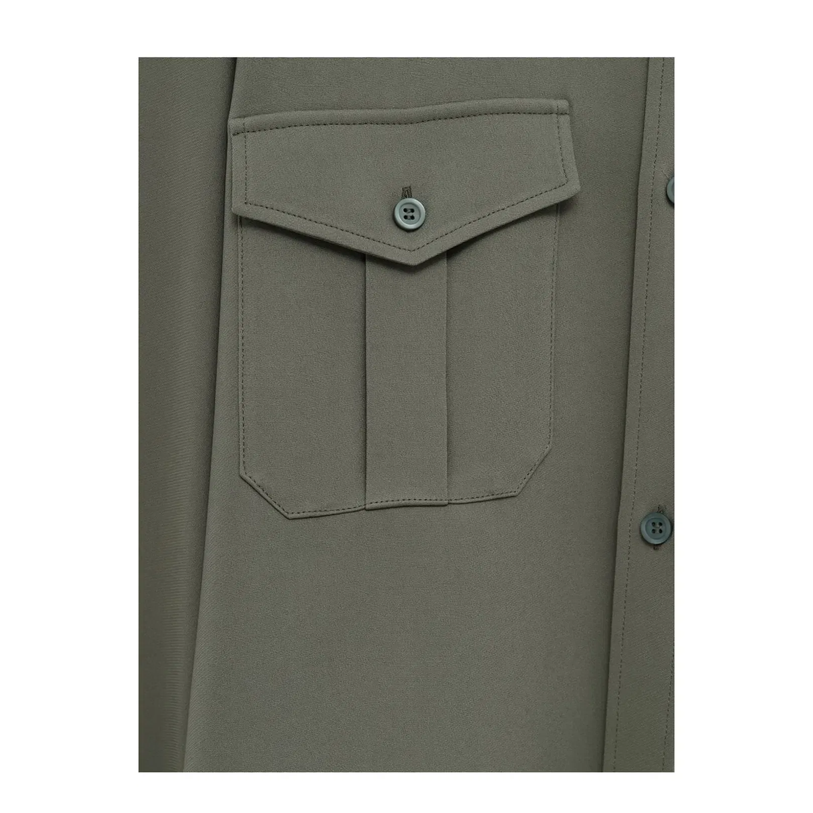 Shirt in Viscose Blend Green