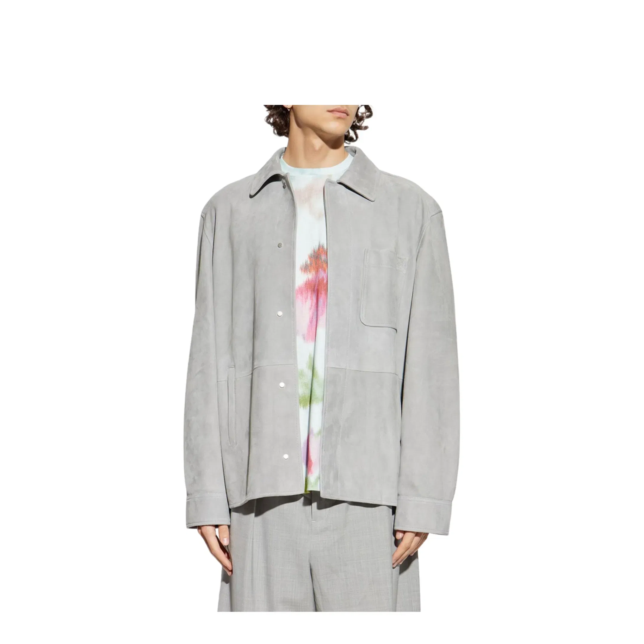 Suede Leather Overshirt