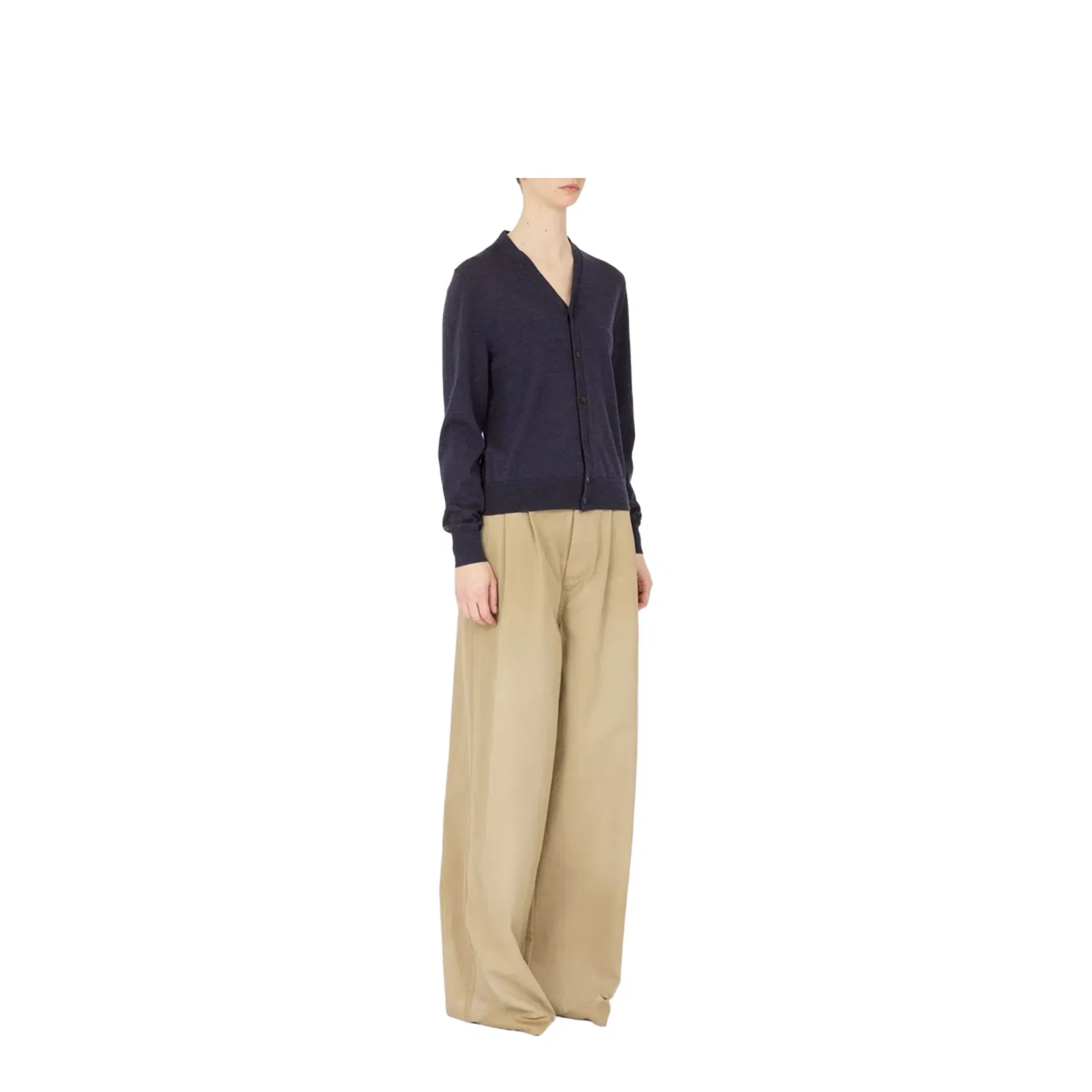 Wool V-Necked Cardigan