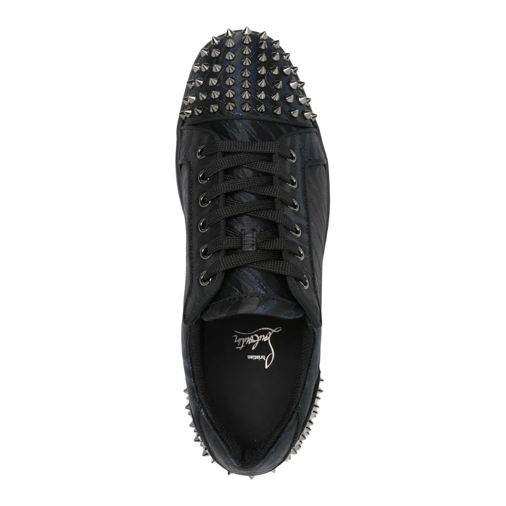 Low Top Lace Up Sneakers Black