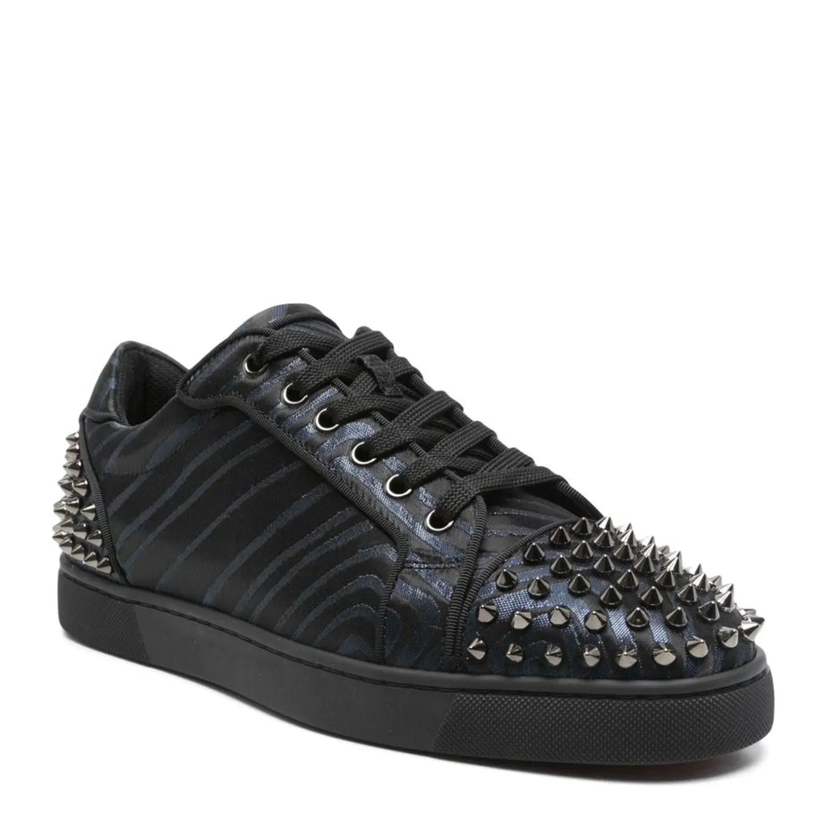 Low Top Lace Up Sneakers Black