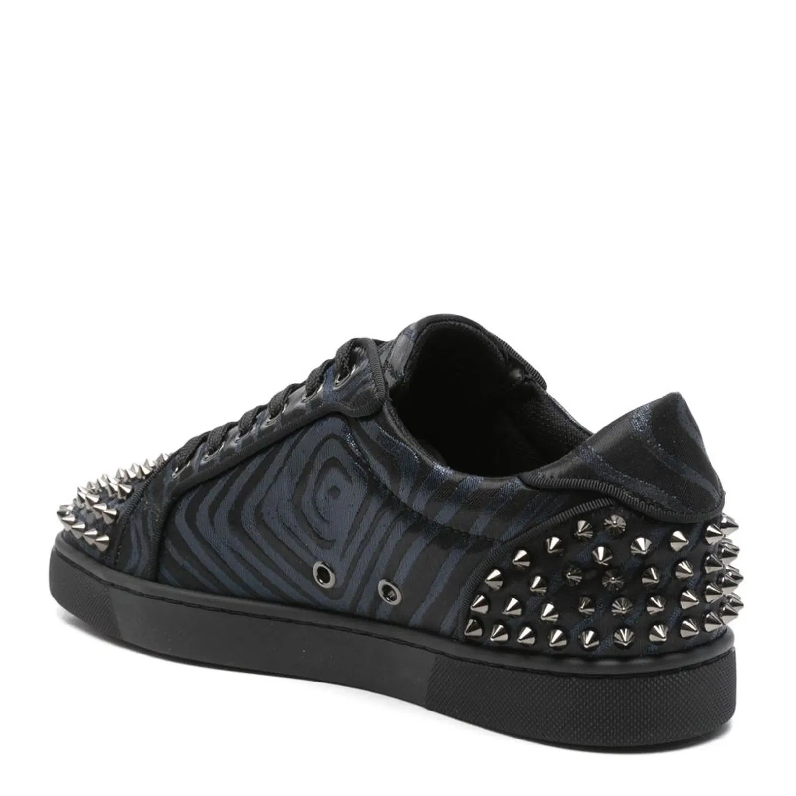 Low Top Lace Up Sneakers Black