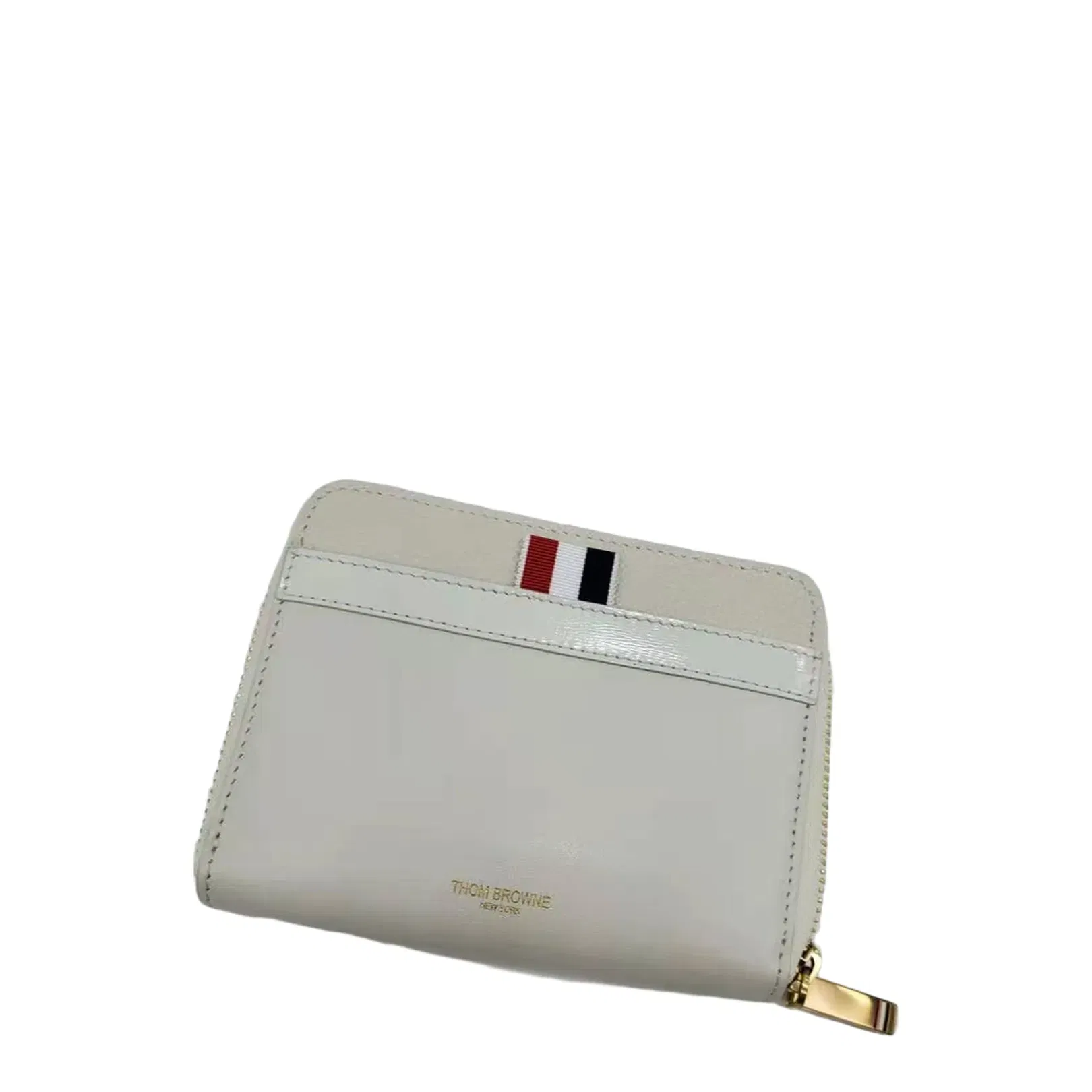White Logo Clutch Bag