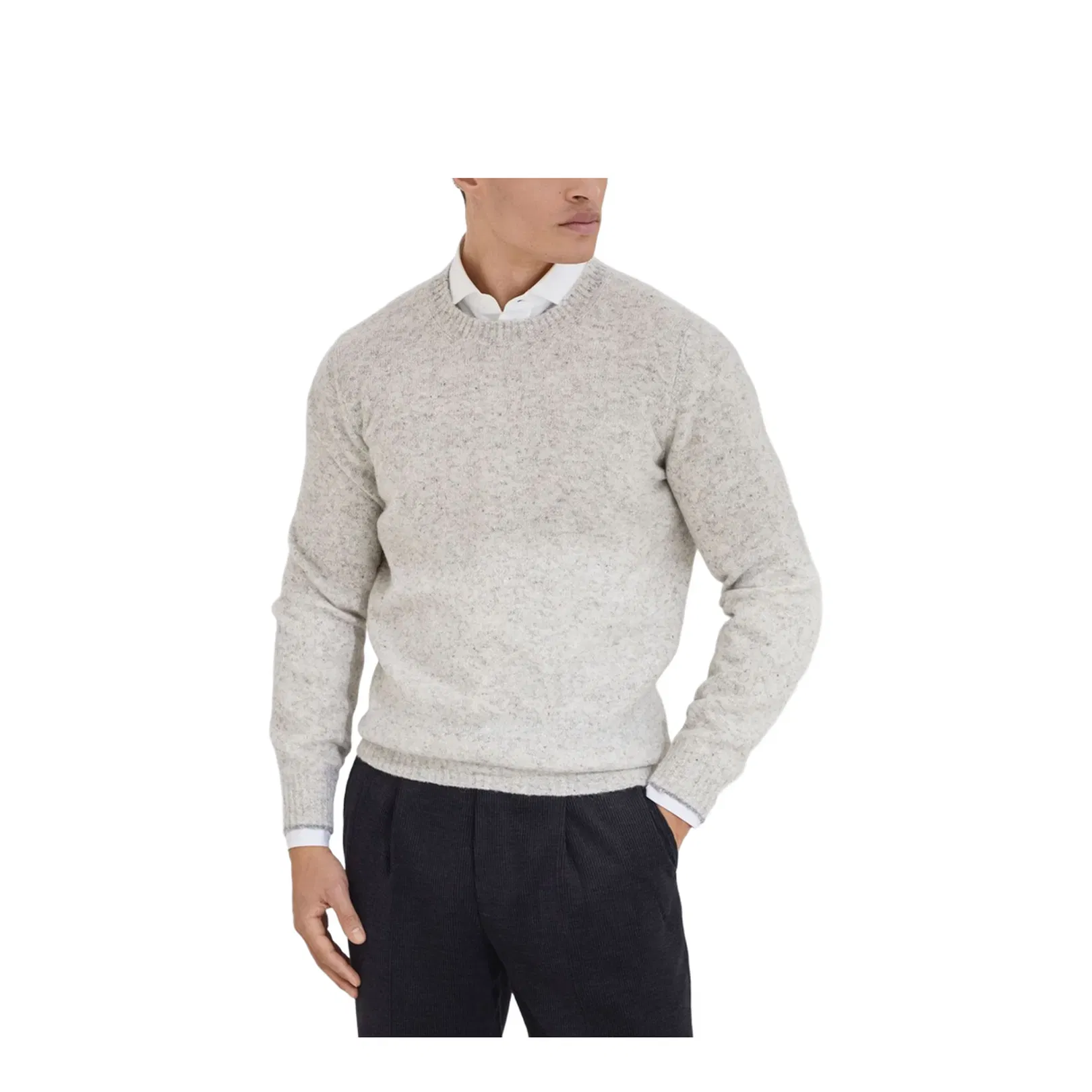 Buttoned Yarn Sweater