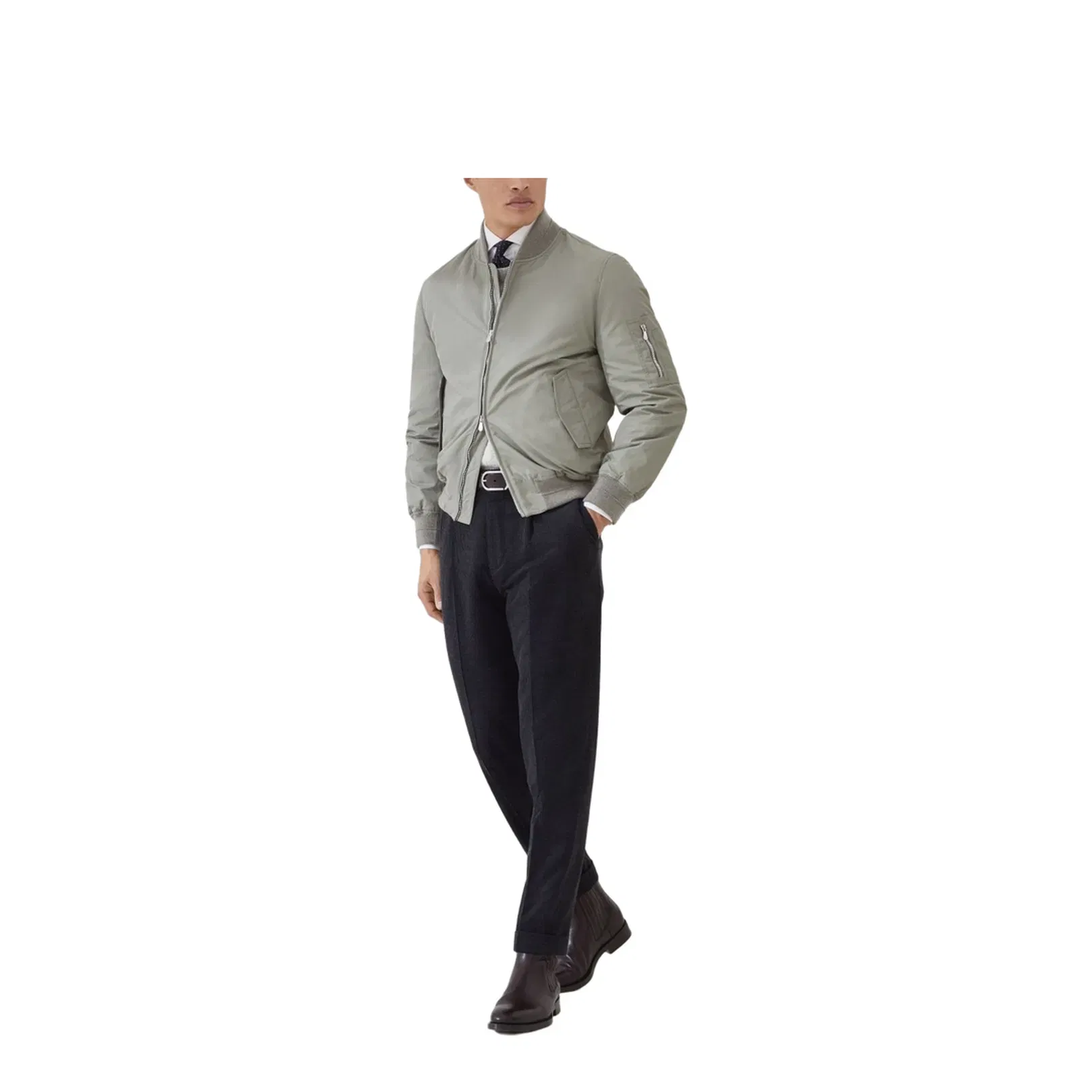 Buttoned Yarn Sweater