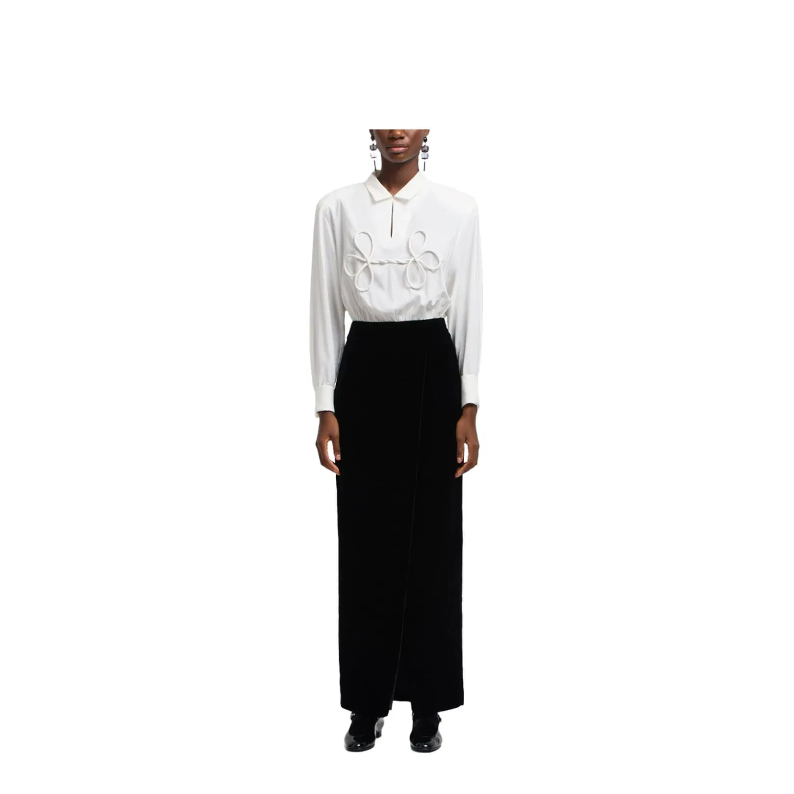 Off-White Velvet Skirt