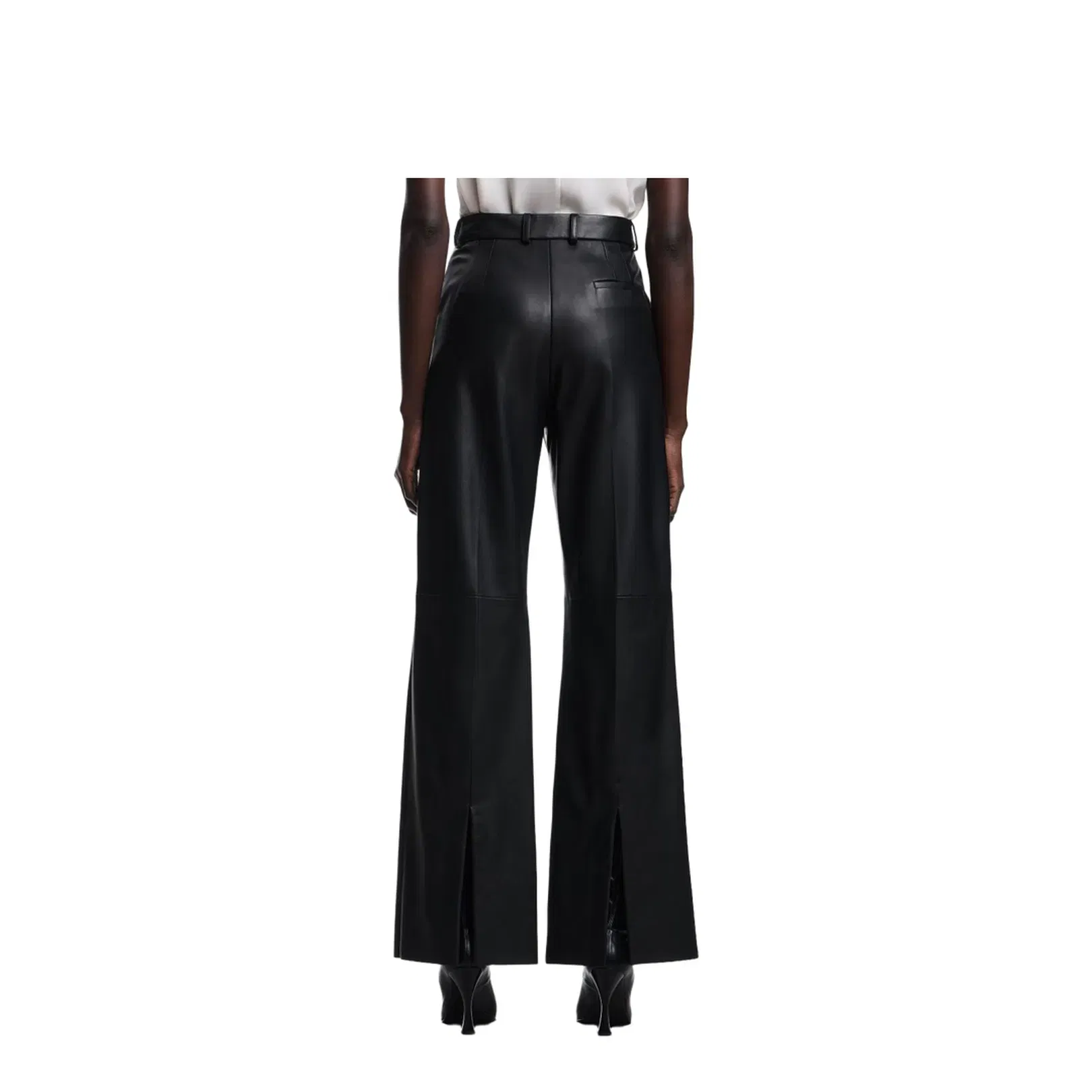 Flared Leg High Waist Trousers