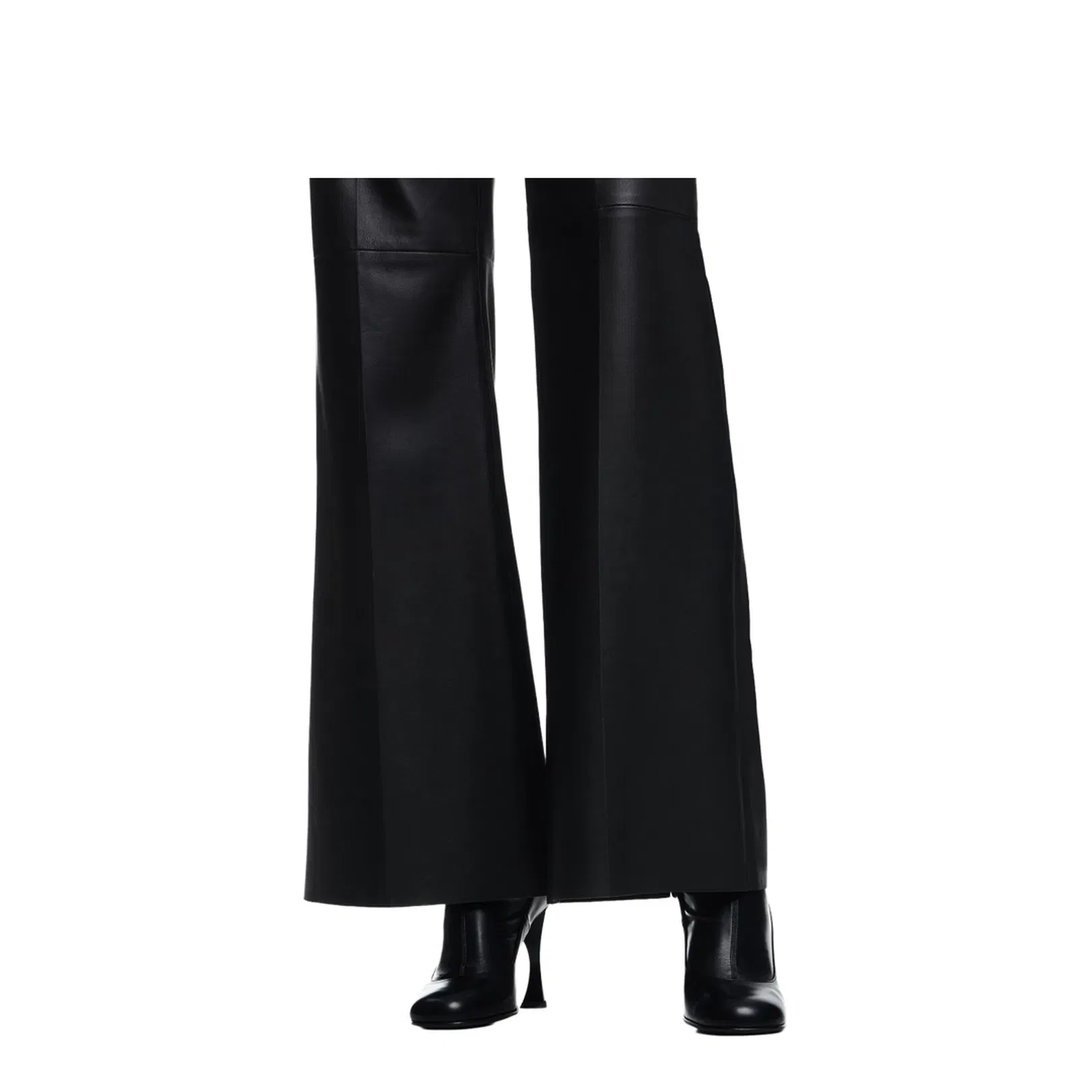 Flared Leg High Waist Trousers