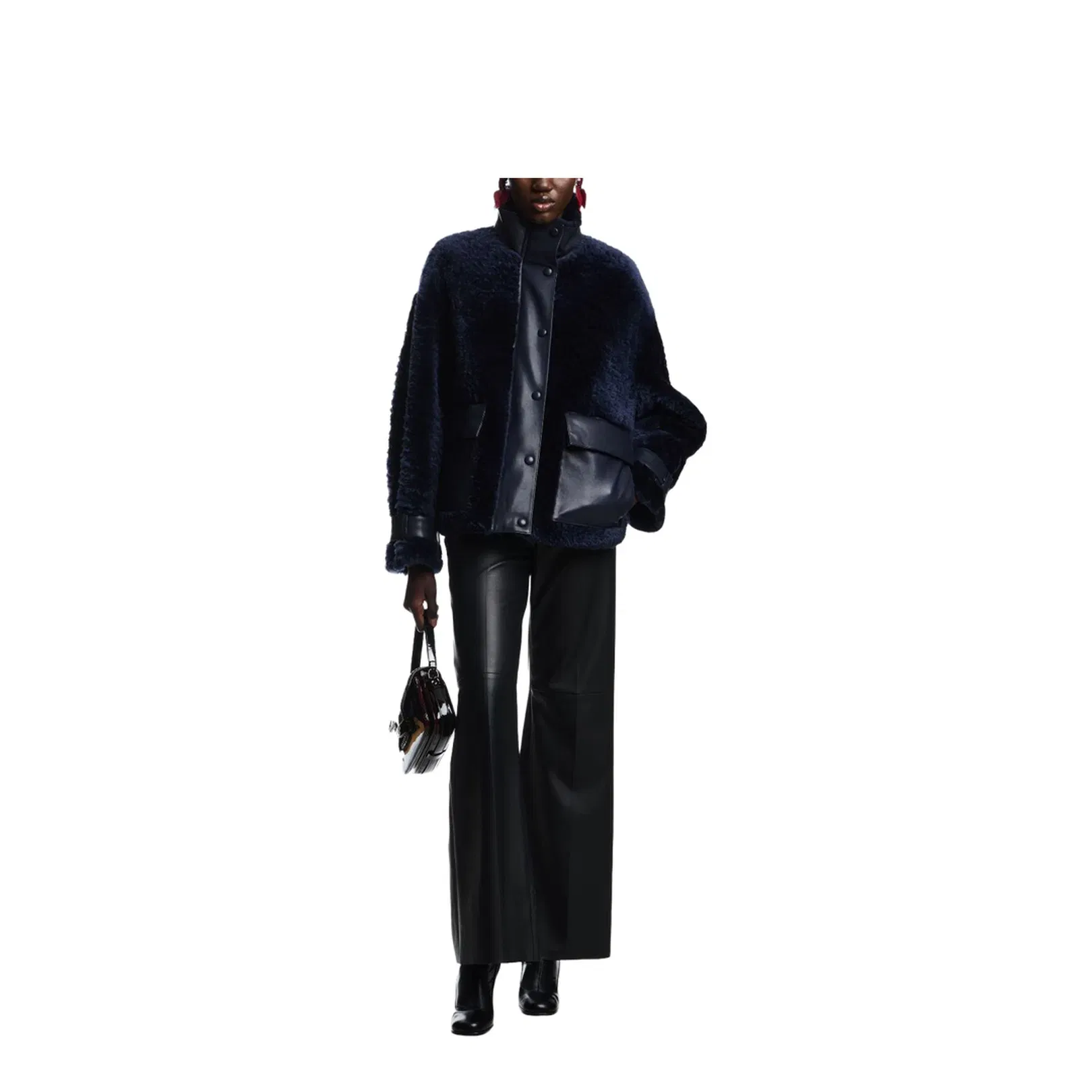 Flared Leg High Waist Trousers