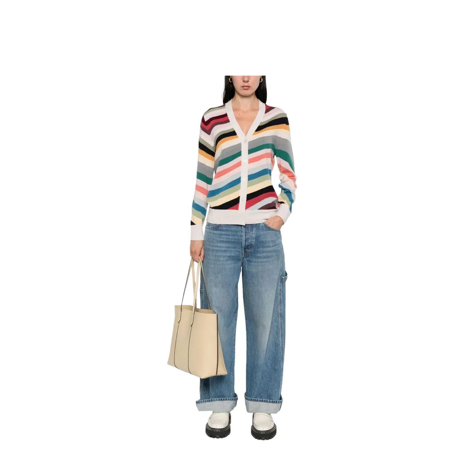 Striped Wool Cardigan
