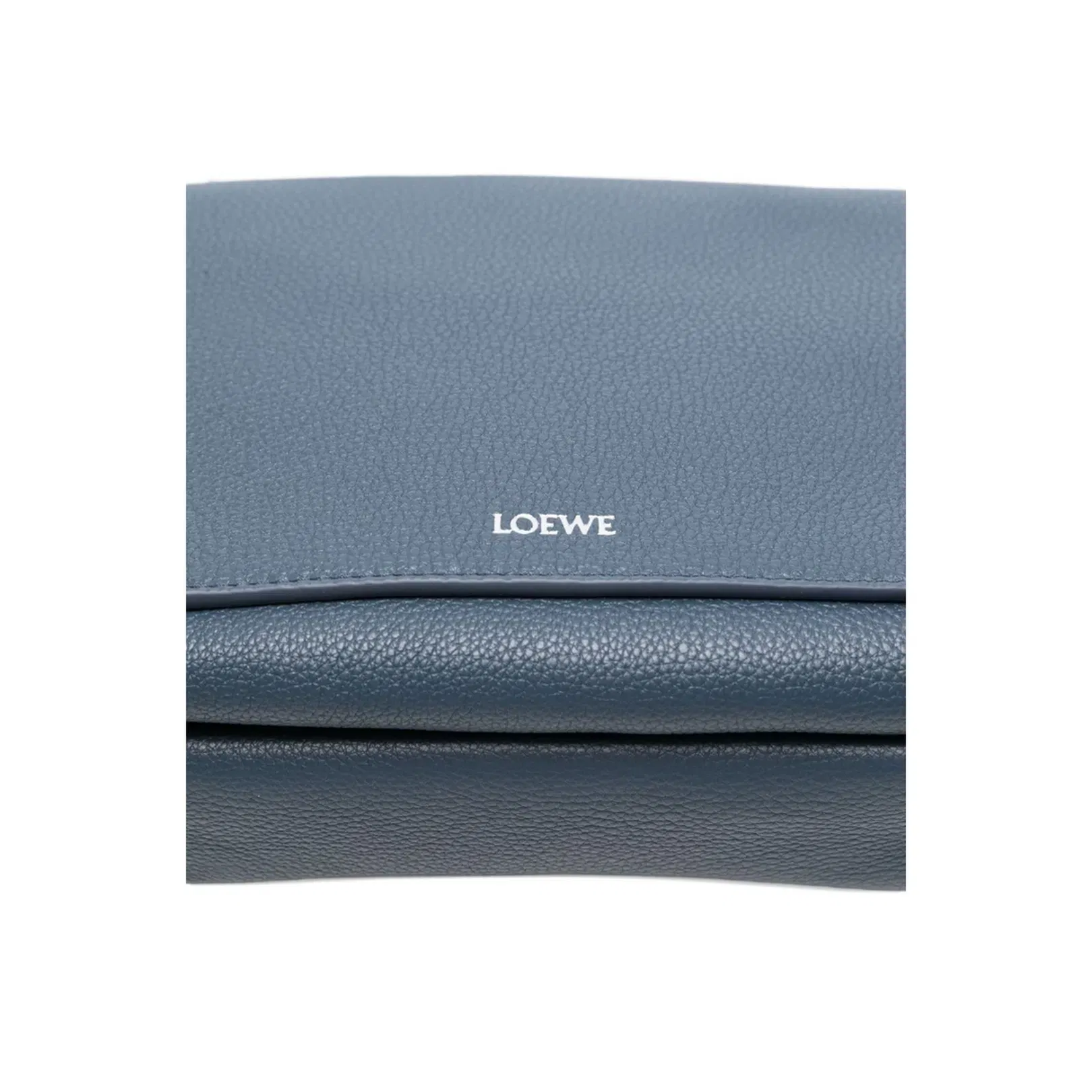 Pebble Medium Leather Messenger Bags - Blue